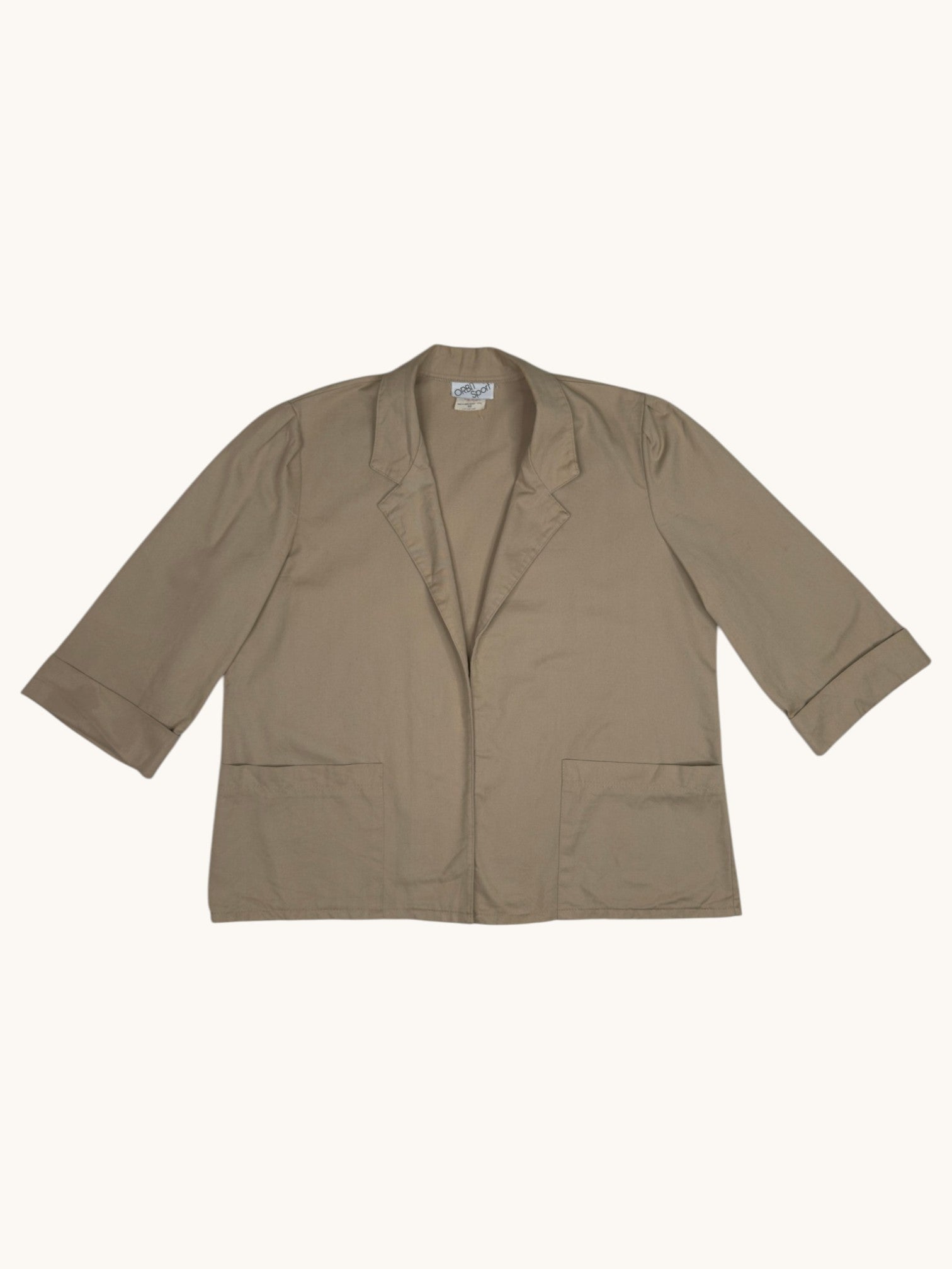 90s Orbit Sport Beige Blazer Jacket - 40