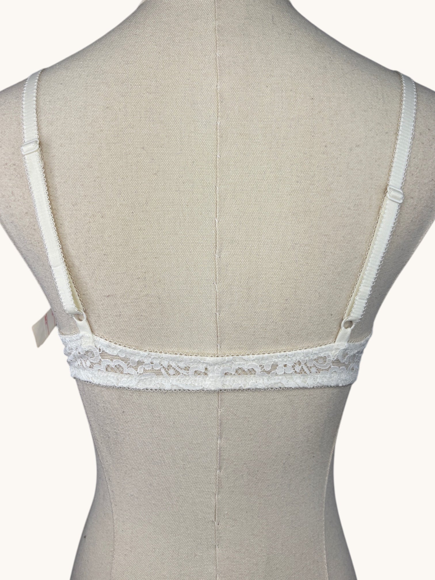 90s Jacobsons White Lace Bralette - 36A