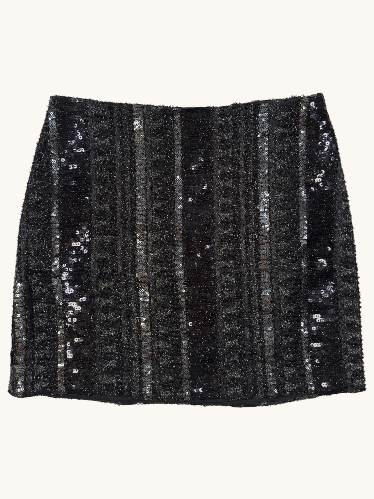 Express Black Sequin Mini Skirt - 0