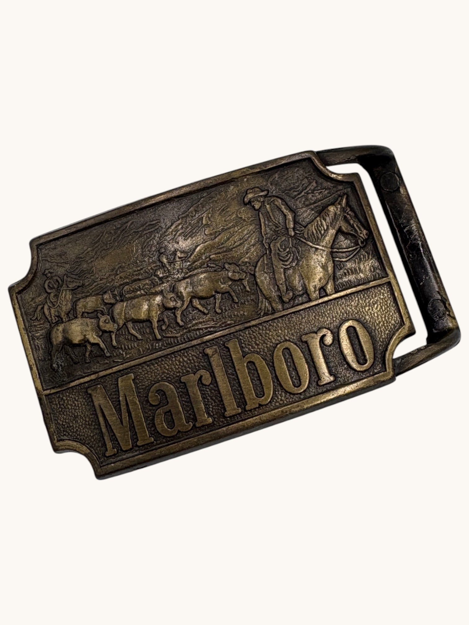 90s Marlboro Silver Belt Buckle