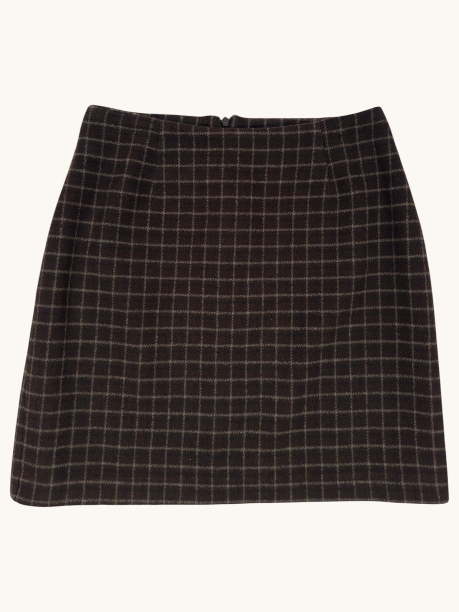 00s Old Navy Brown Plaid Skirt - 1