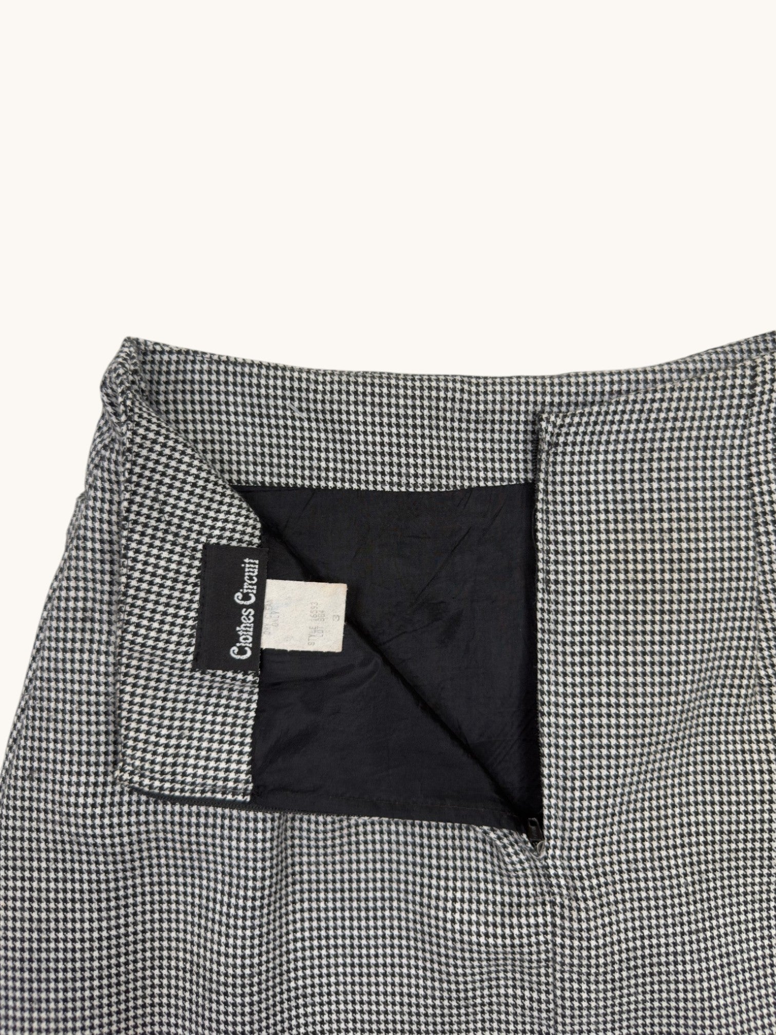 90s Clothes Circuit Houndstooth Skirt - 3
