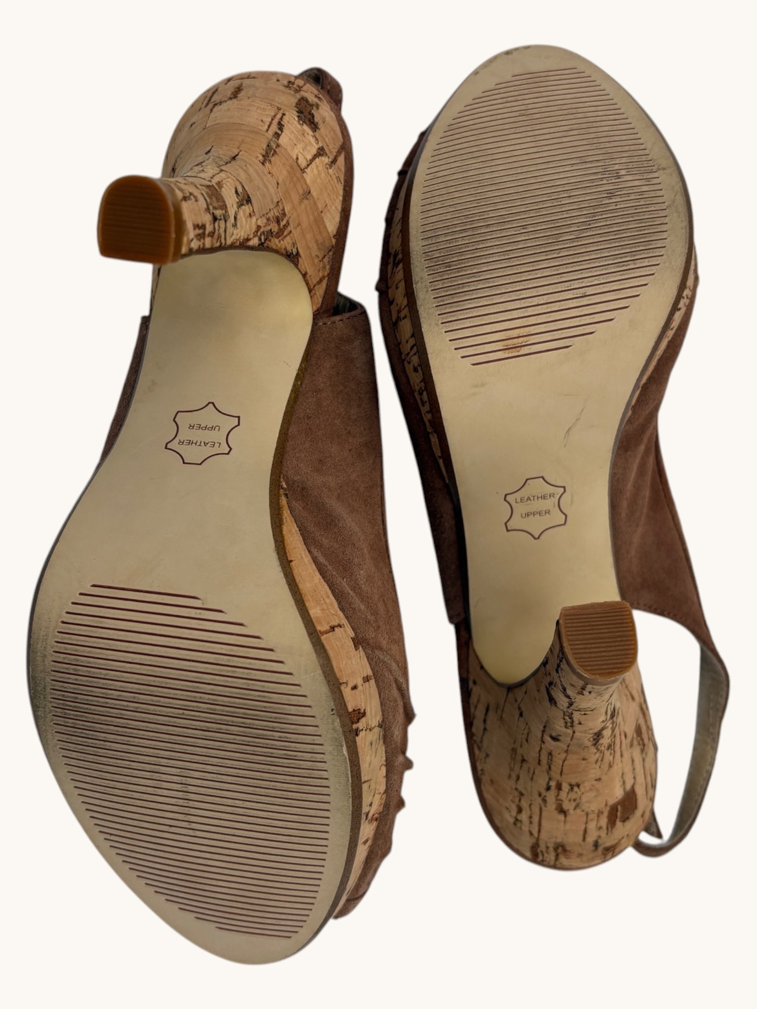 00s Steve Madden Brown Suede Slingback Heels - 6