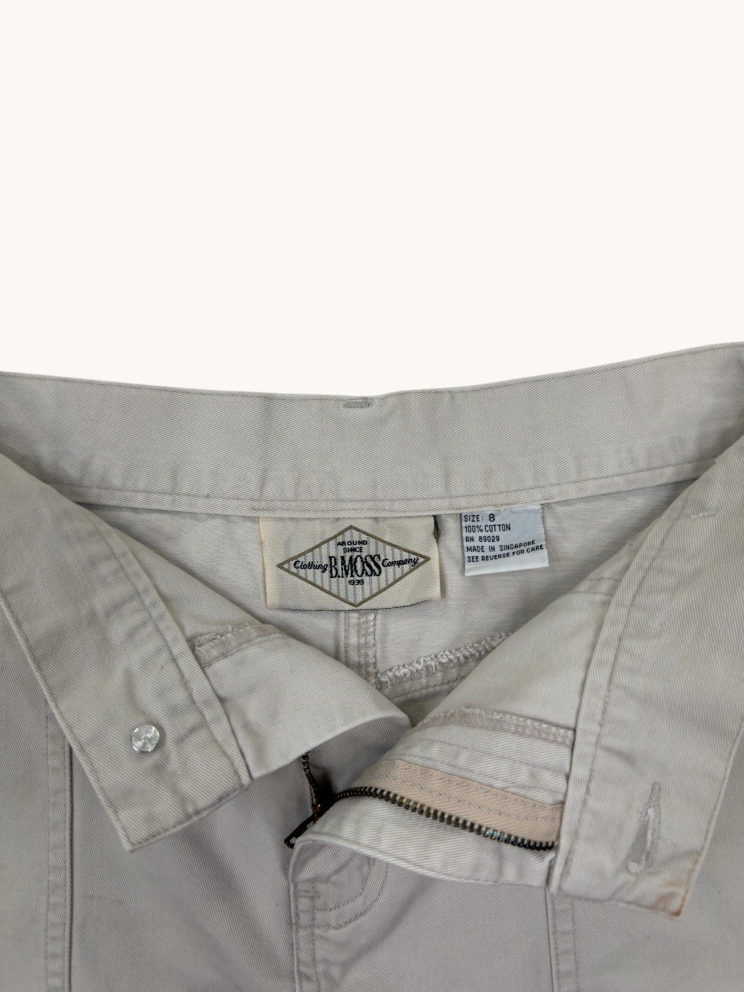 90s B. Moss Clothing Company Khaki Skirt - 8