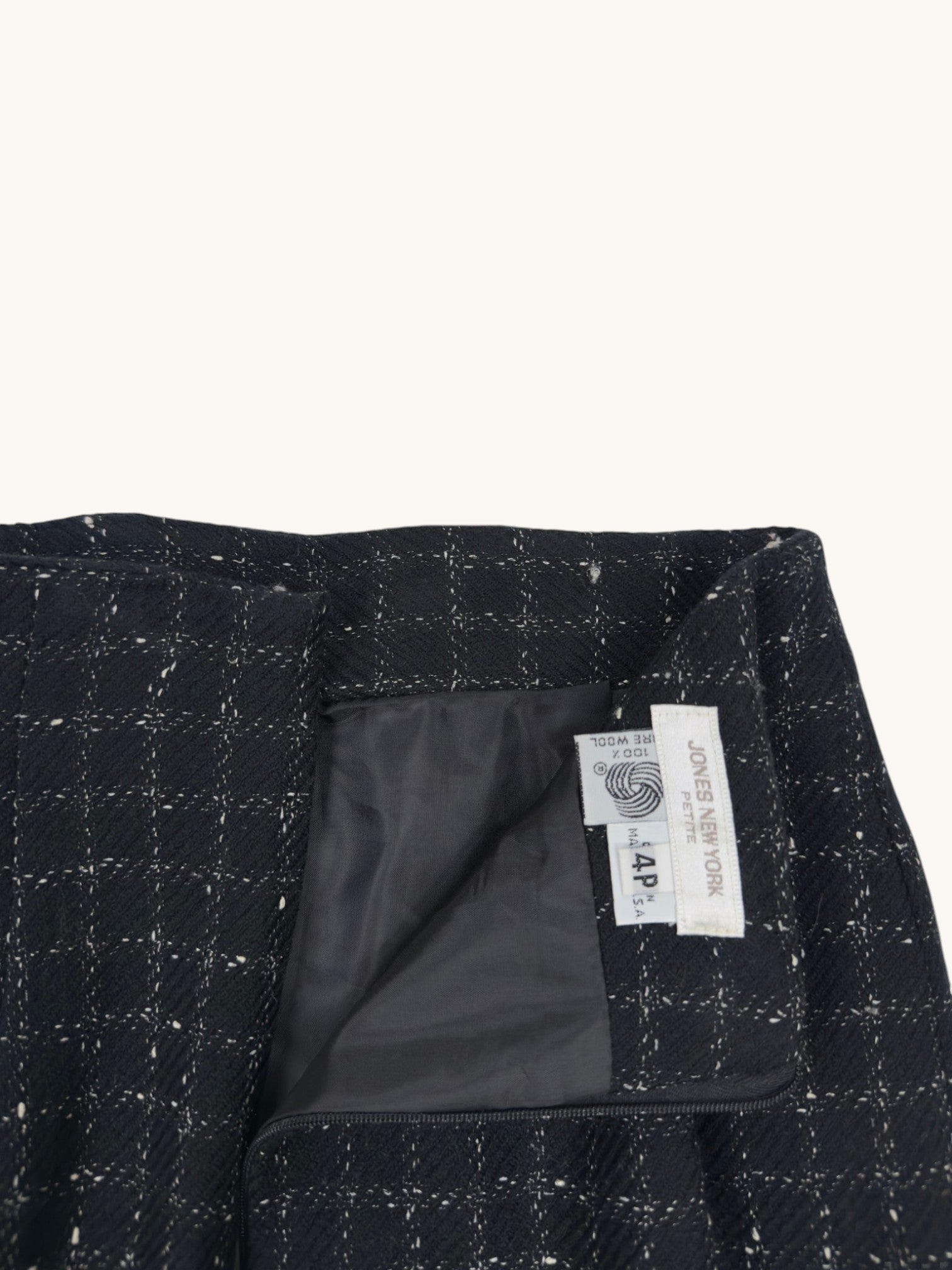 90s Jones New York Wool Skirt - 4P