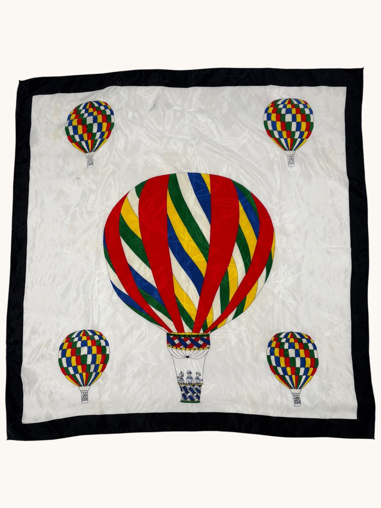 90s Multicolor Hot Air Balloon Scarf
