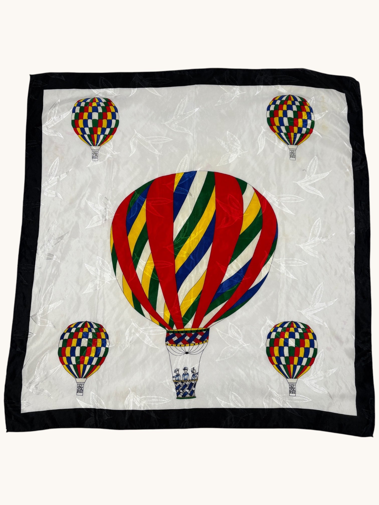 90s Multicolor Hot Air Balloon Scarf