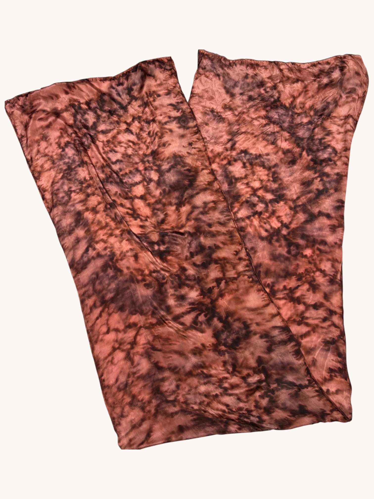 90s Brown Tie-Dye Headscarf