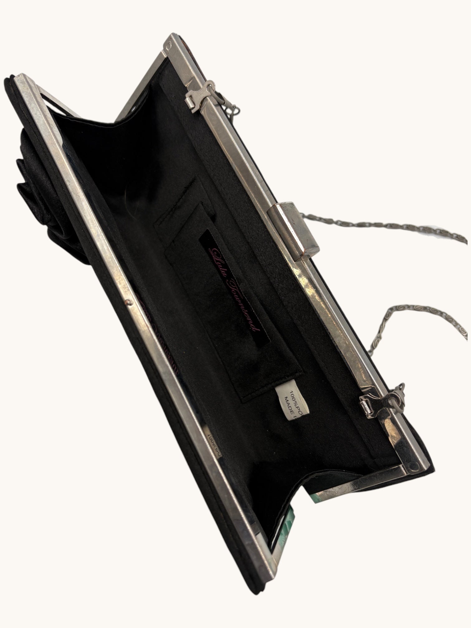 00s Lulu Townsend Black Clutch Bag