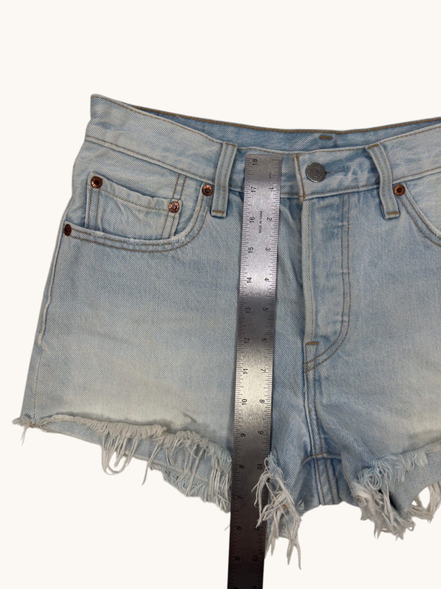Levi's Blue Denim Shorts - 27