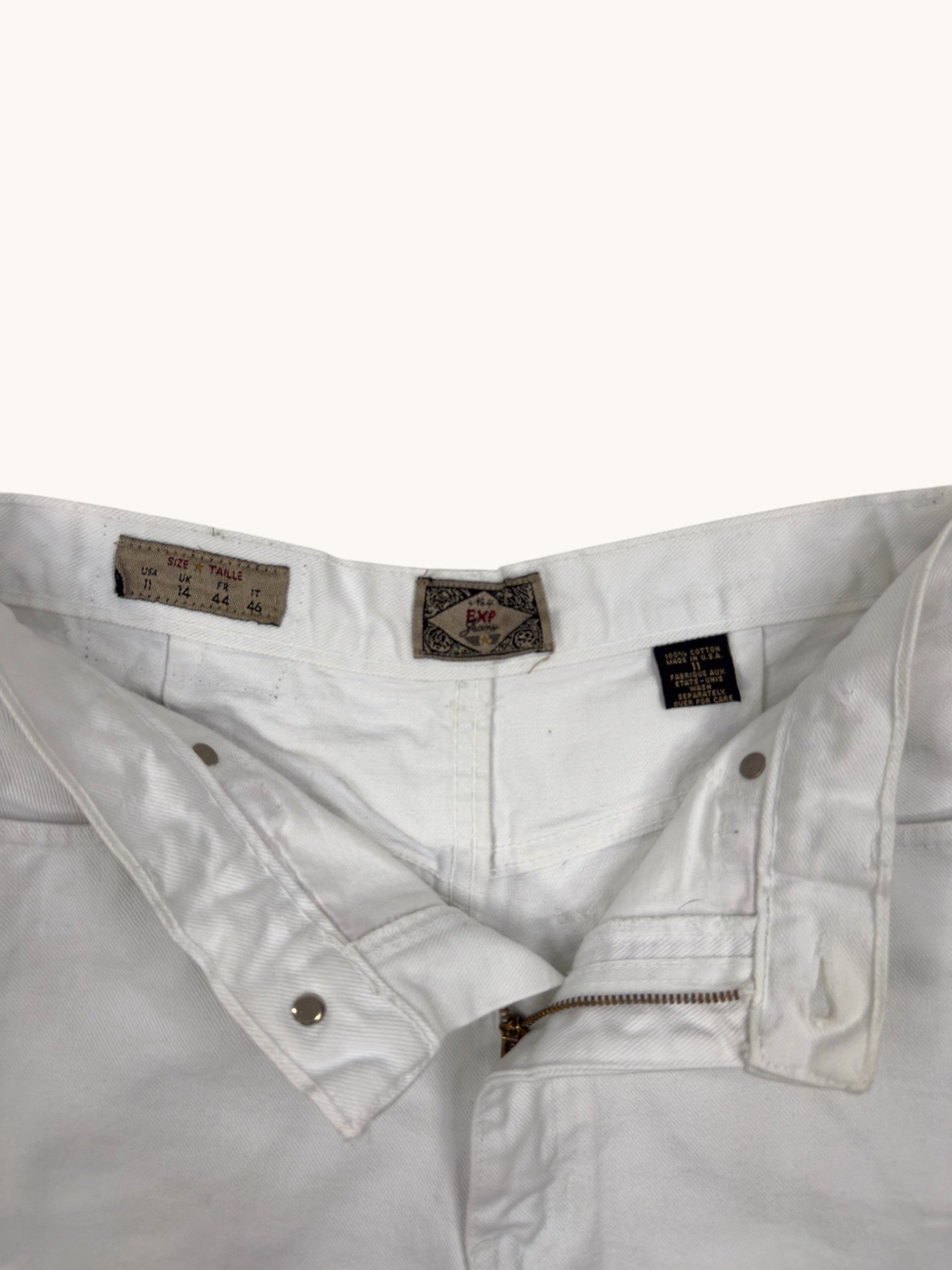 90s Express White Denim Shorts - 11