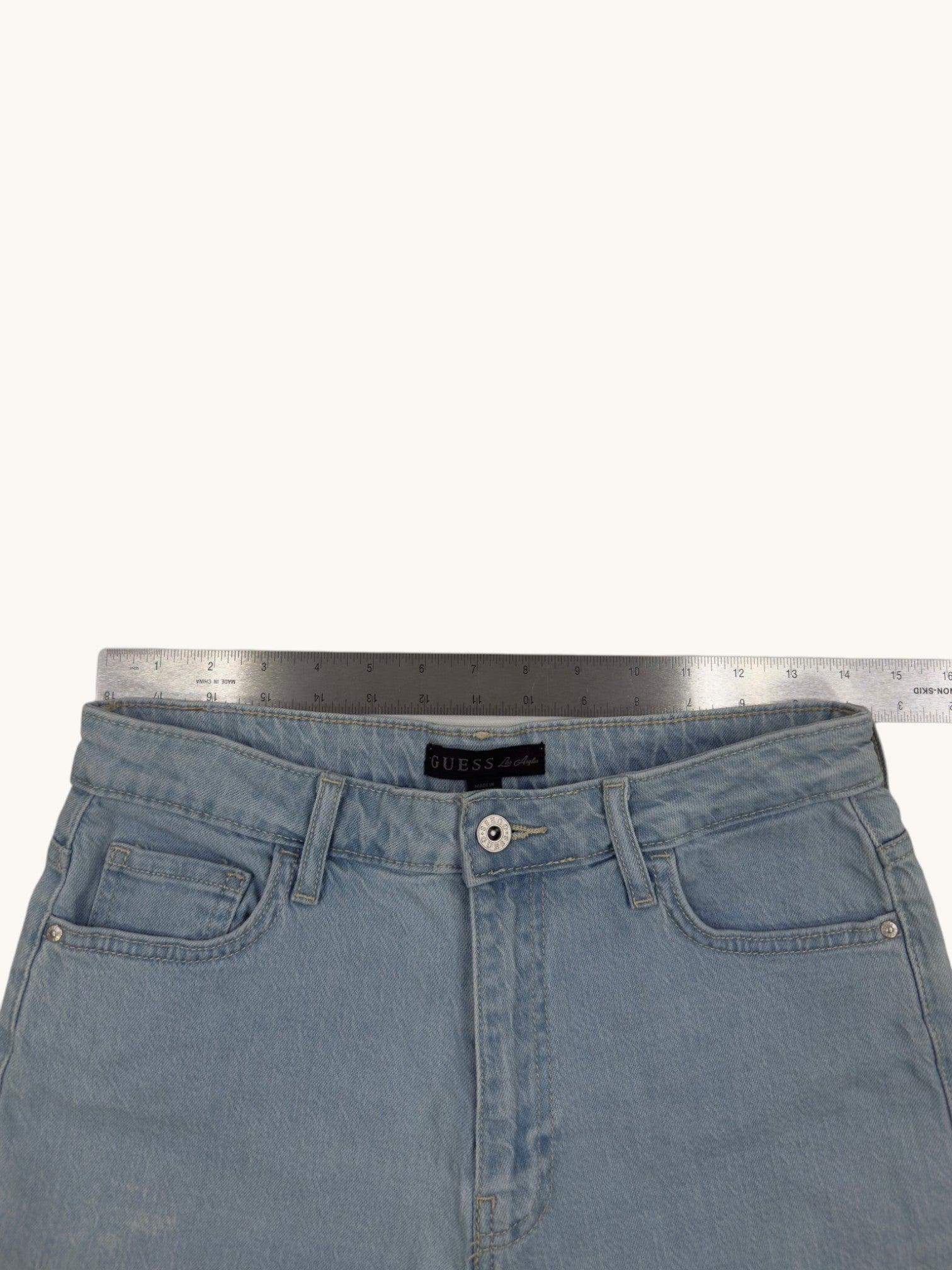 Guess Light Wash Denim Shorts - 30