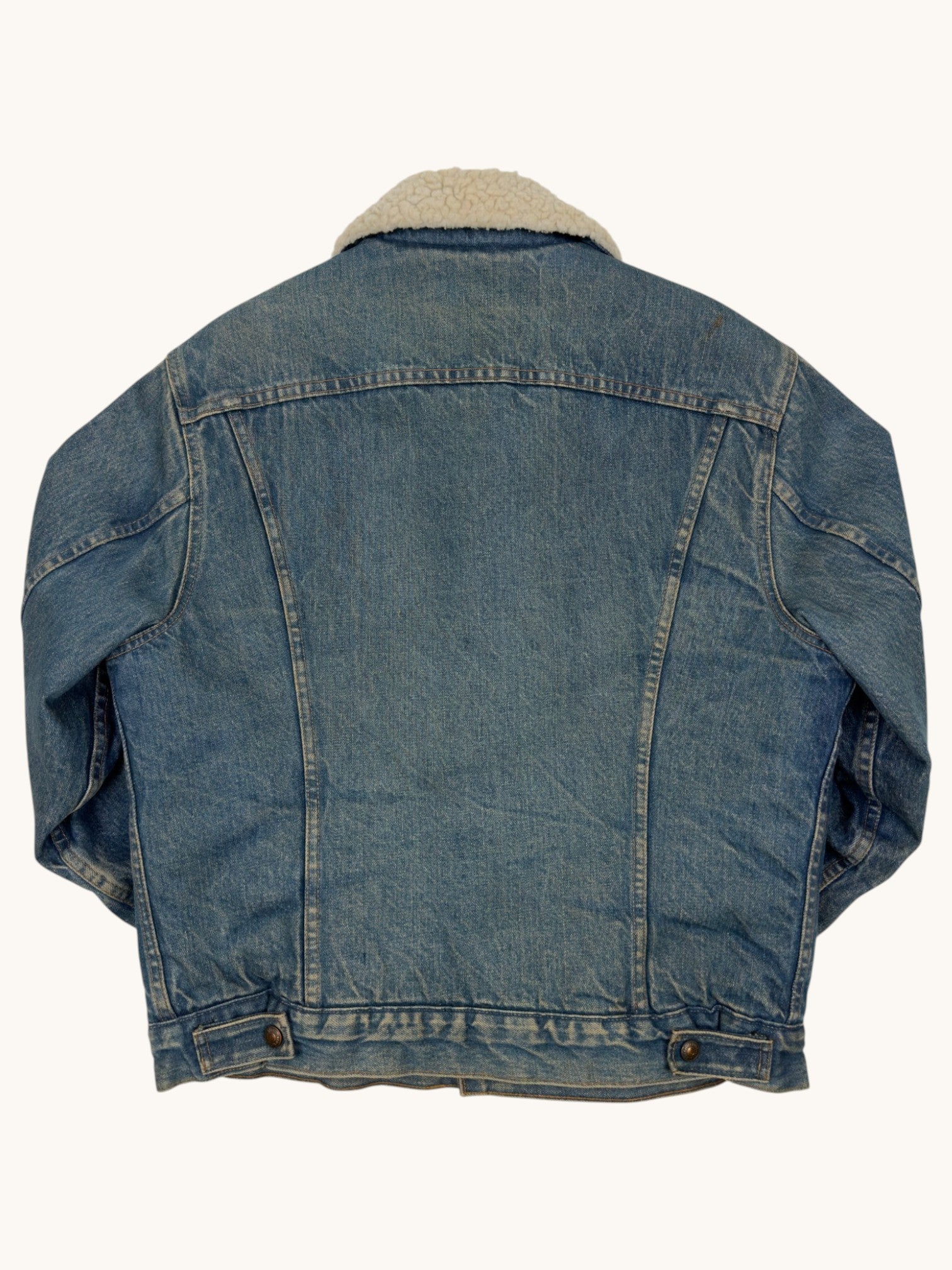 90s Levi's Denim Shearling Jacket - 42