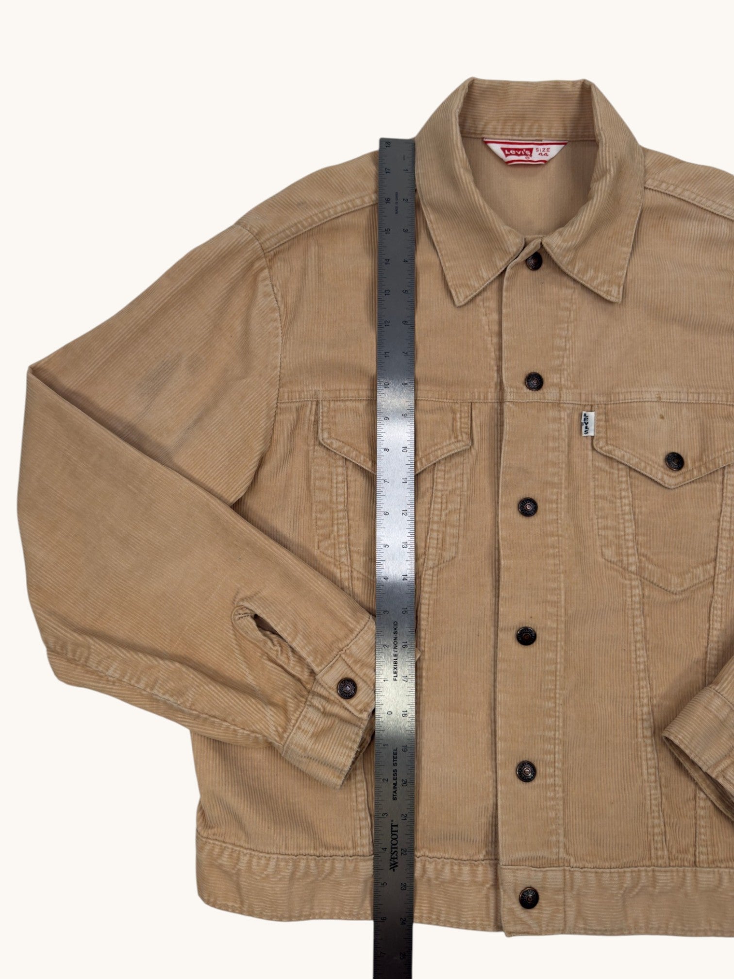 90s Levi's Beige Corduroy Jacket - 44