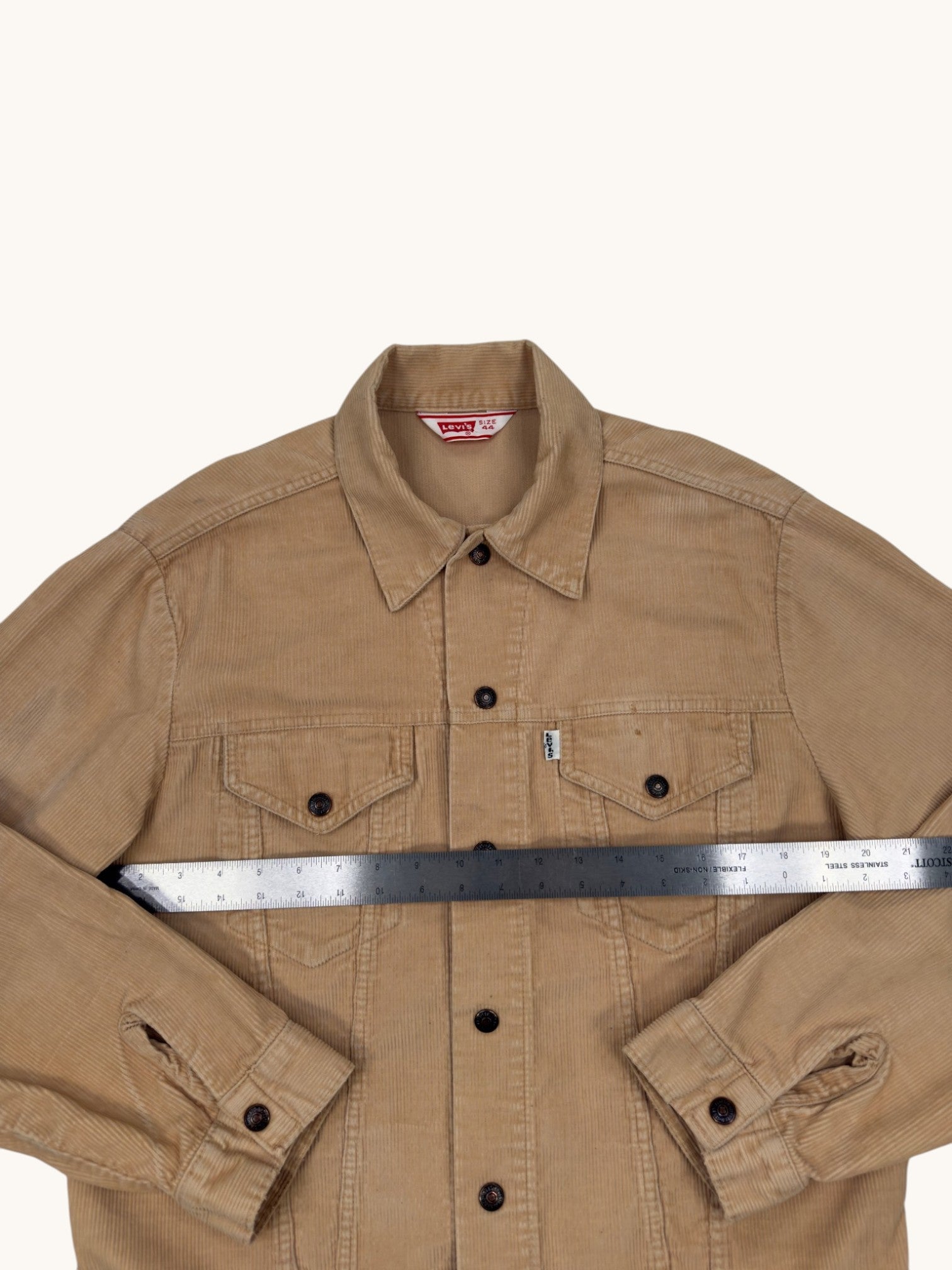 90s Levi's Beige Corduroy Jacket - 44