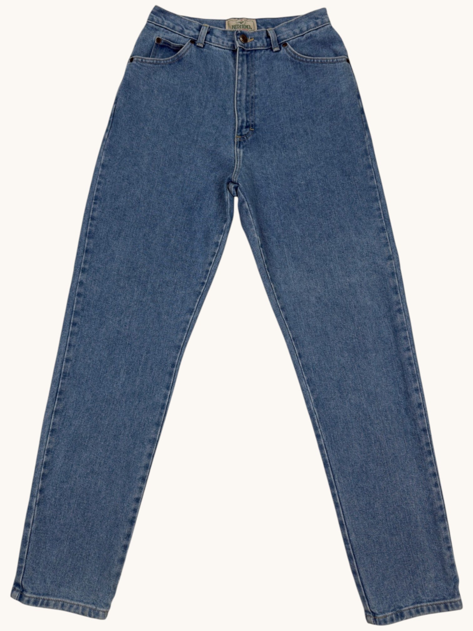 90s Red Head Blue Jeans - 8
