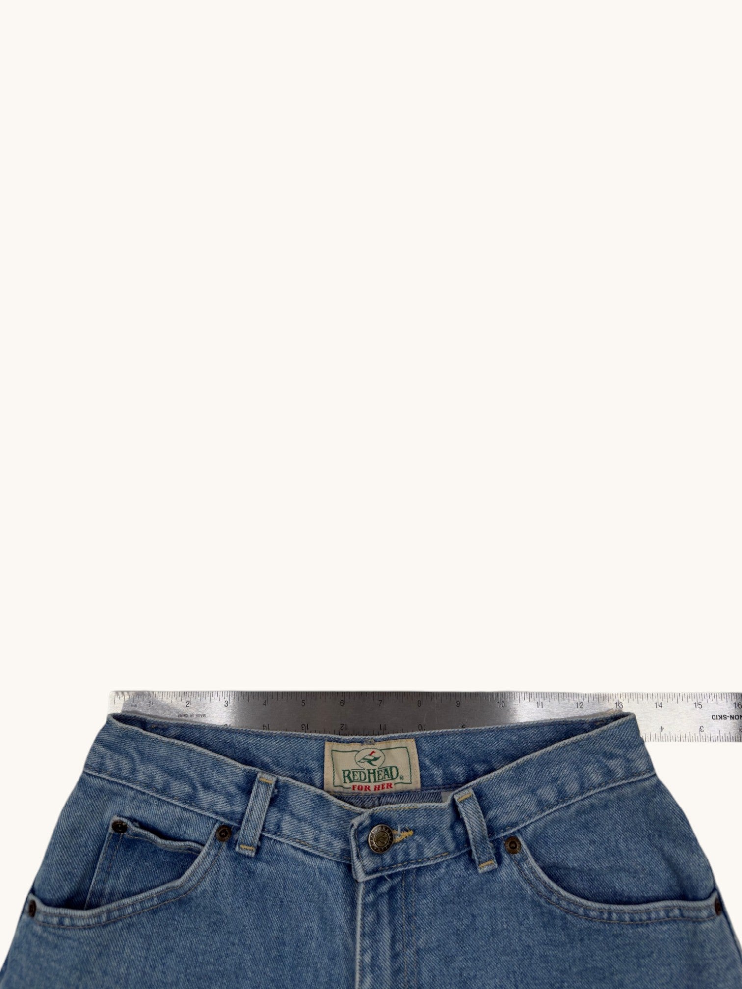 90s Red Head Blue Jeans - 8