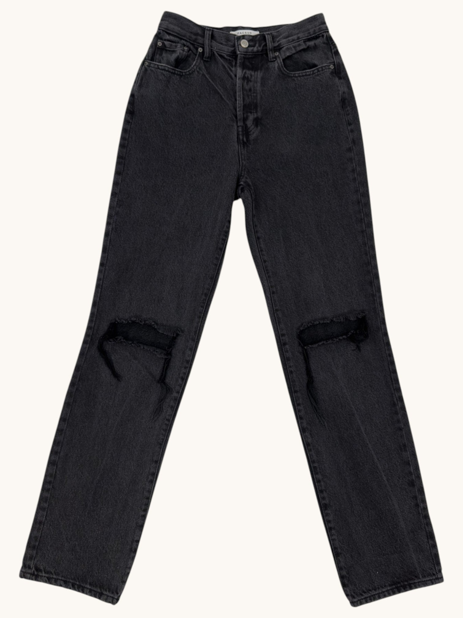 Pac Sun Black Distressed Jeans - 25