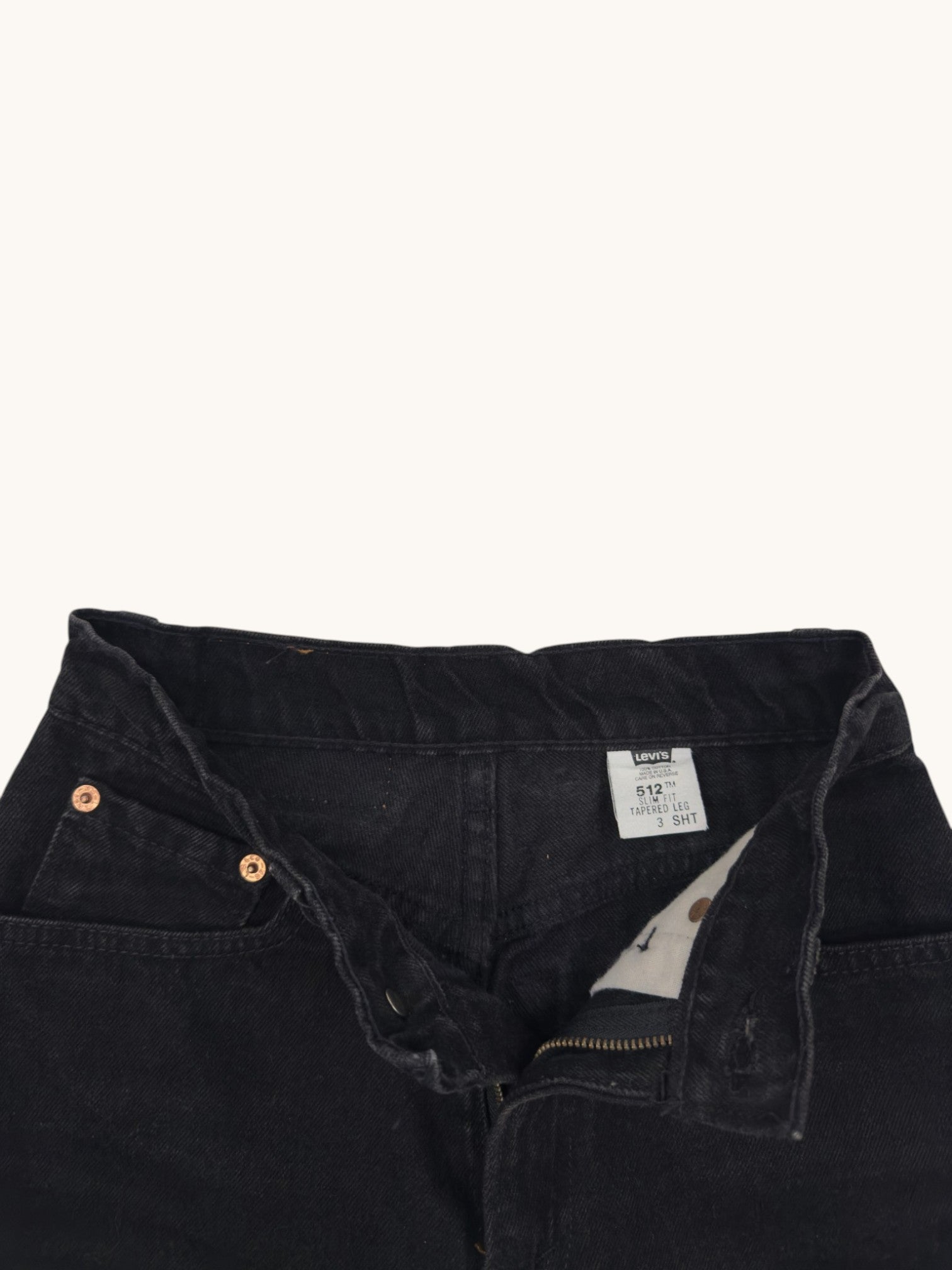90s Levi's 512 Black  Jeans - 3