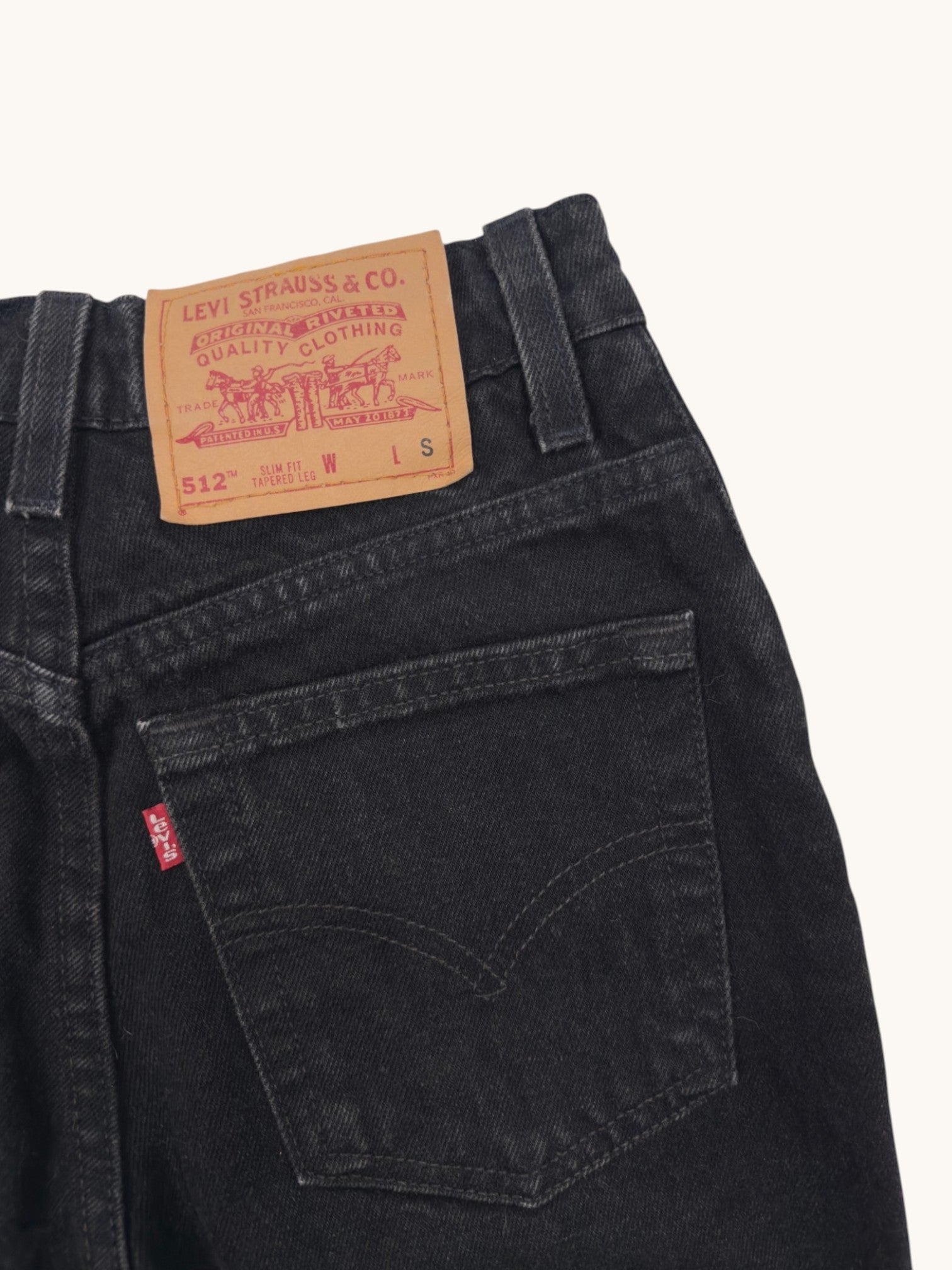 90s Levi's 512 Black  Jeans - 3