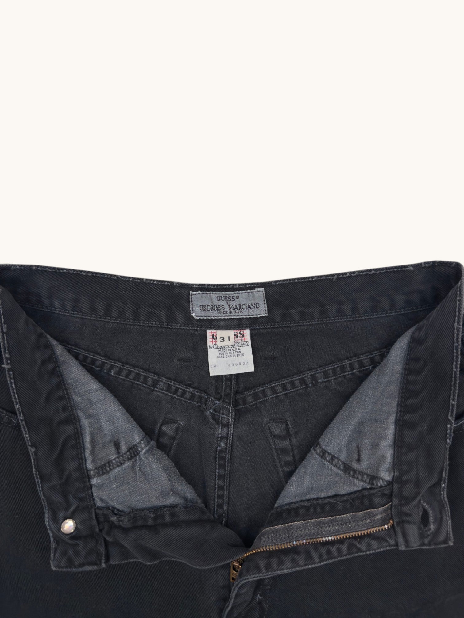 90s Guess Black Jeans - 31