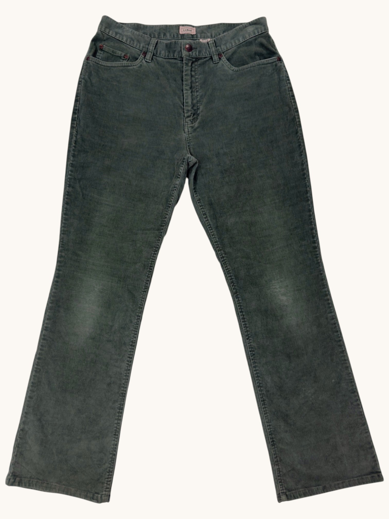 90s L.L. Bean Green Corduroy Pants - 12