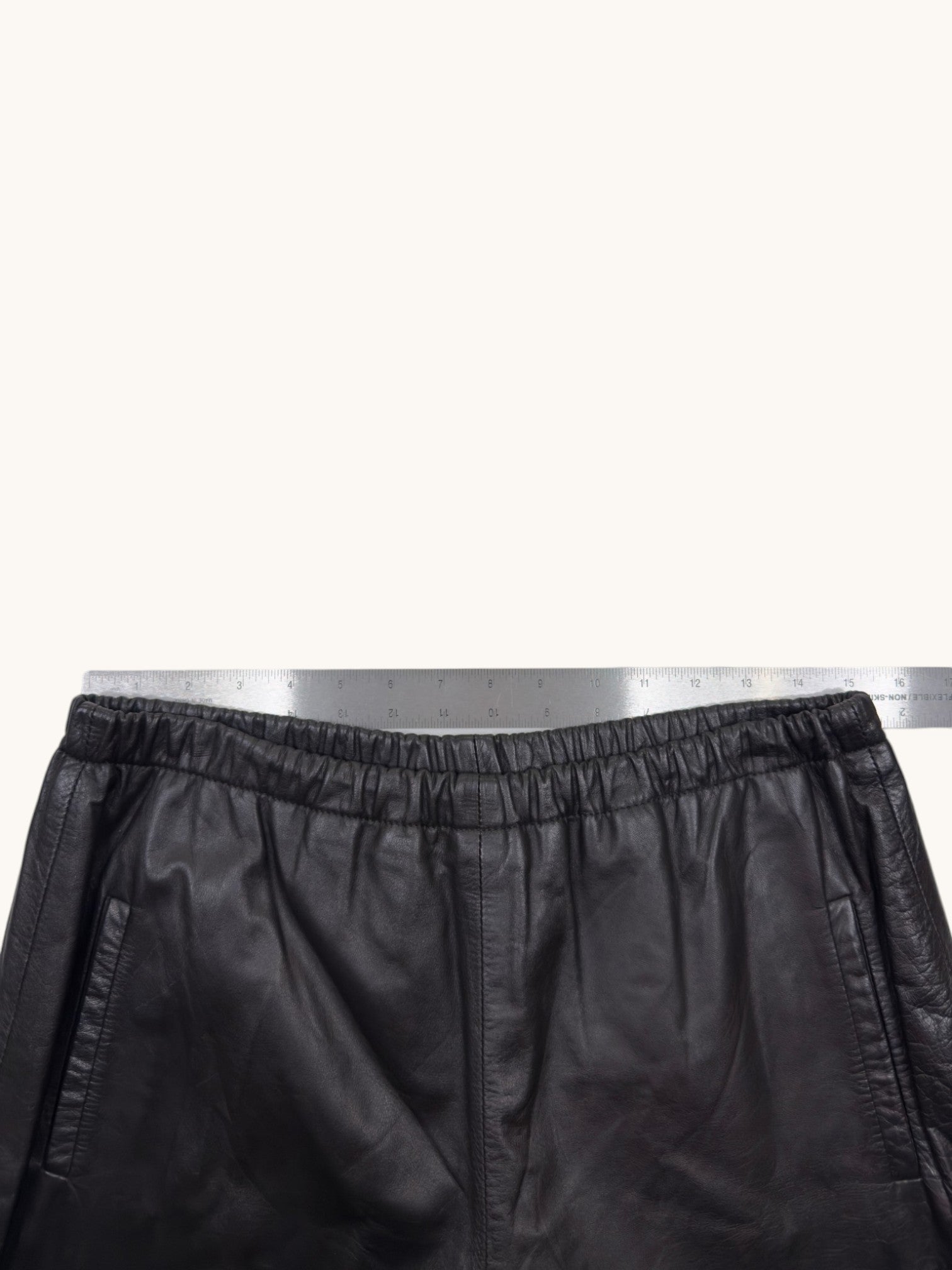 90s Black Leather Pants