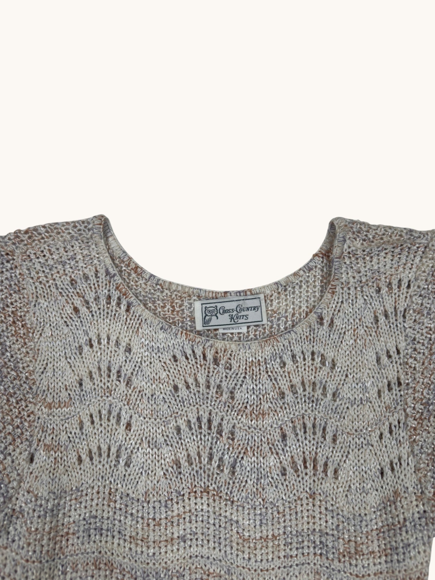 90s Cross Country Knits Multicolor Knit Sweater
