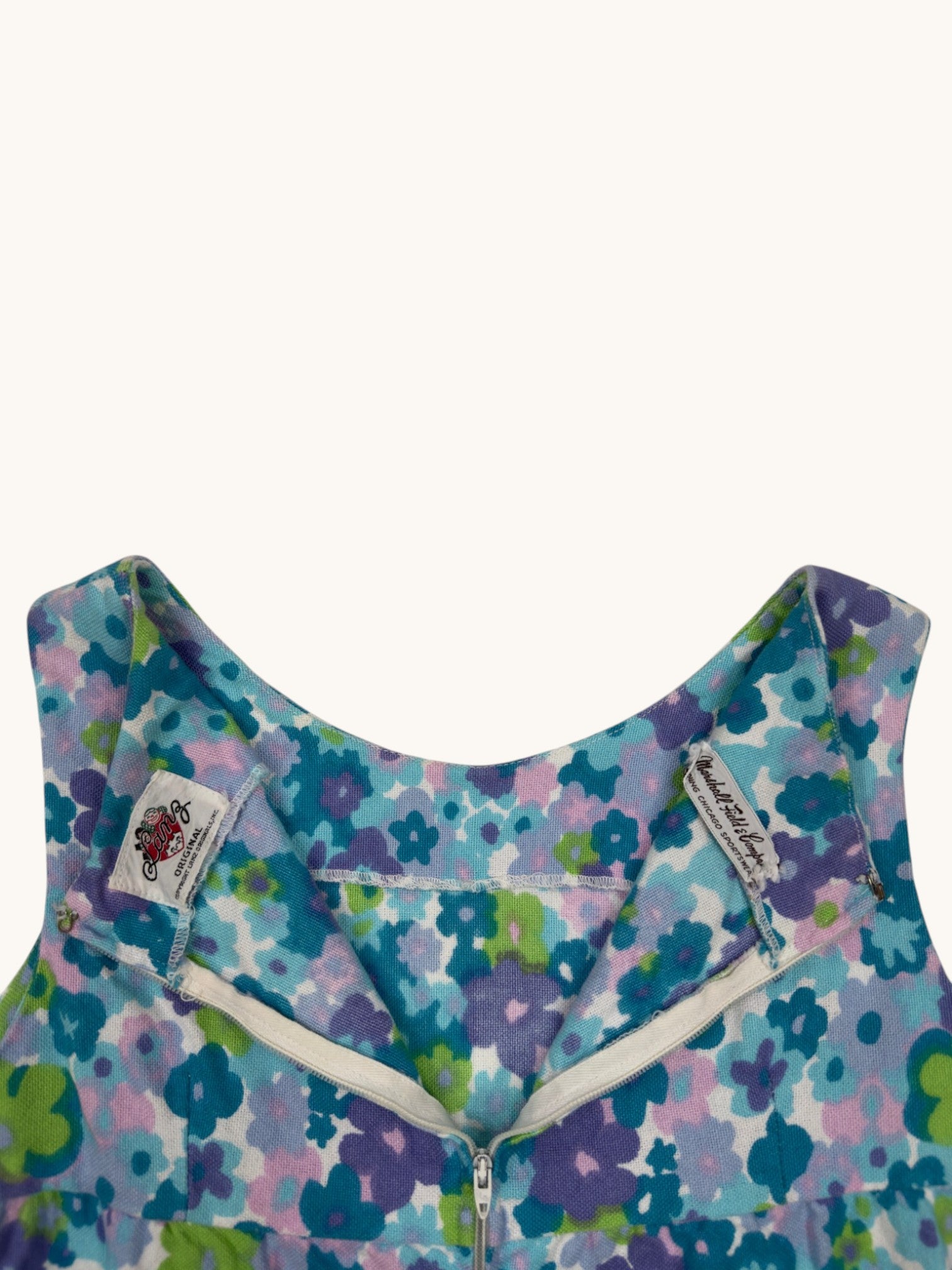90s Marshall Field & Company Floral Romper