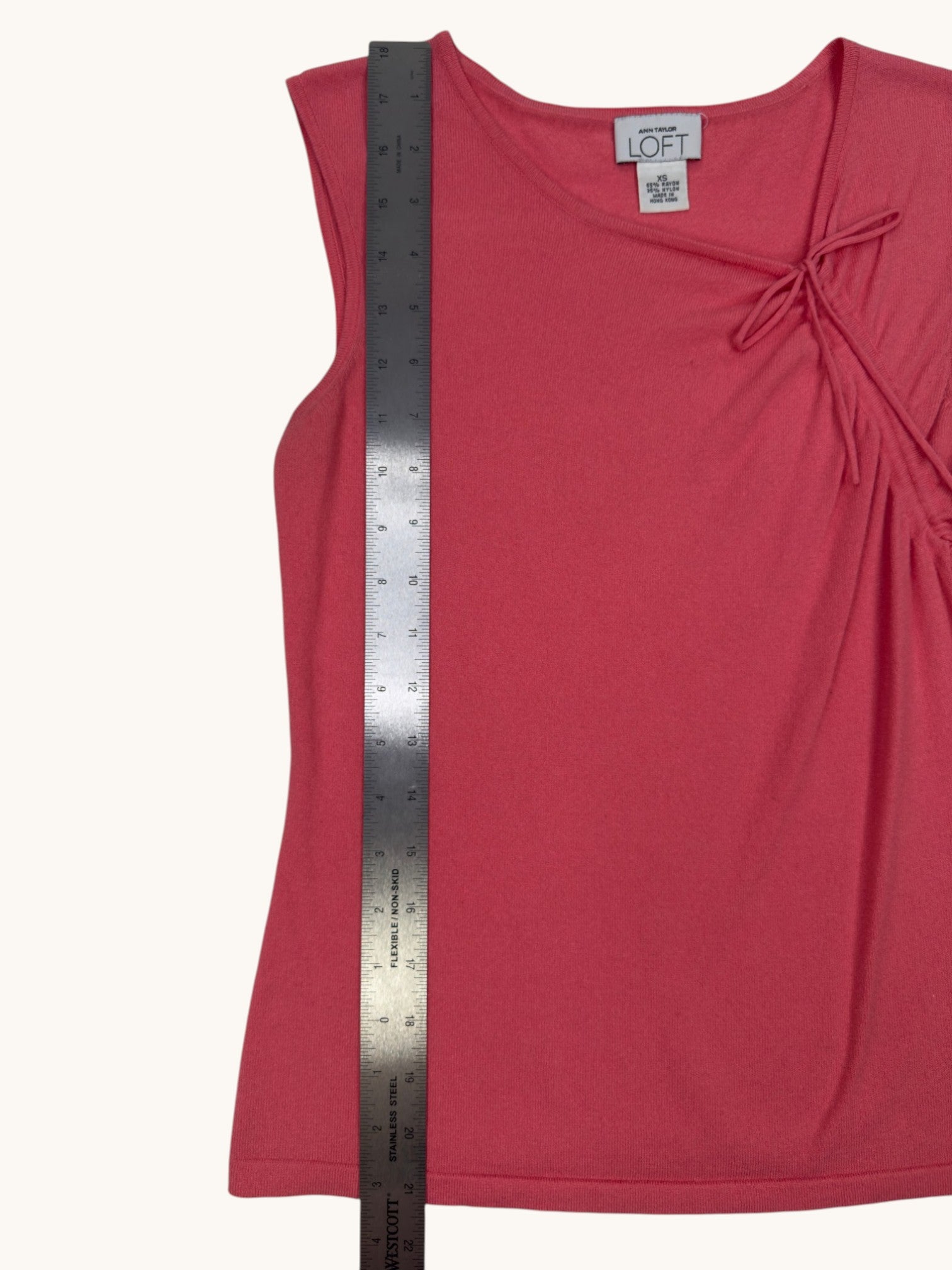 90s Loft Pink Sweater Tank - XS