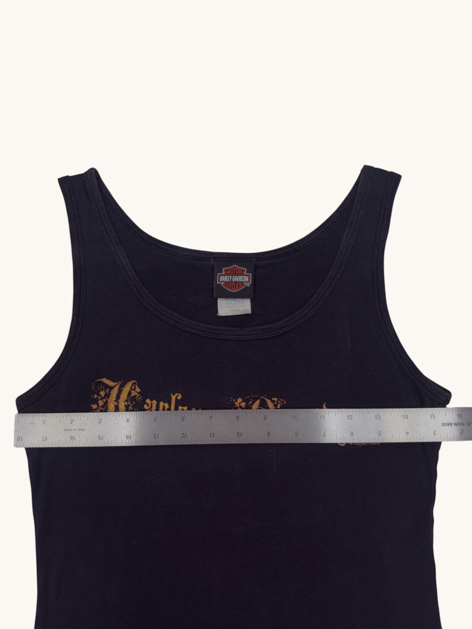 90s Harley Davidson Black Bahamas Tank - S
