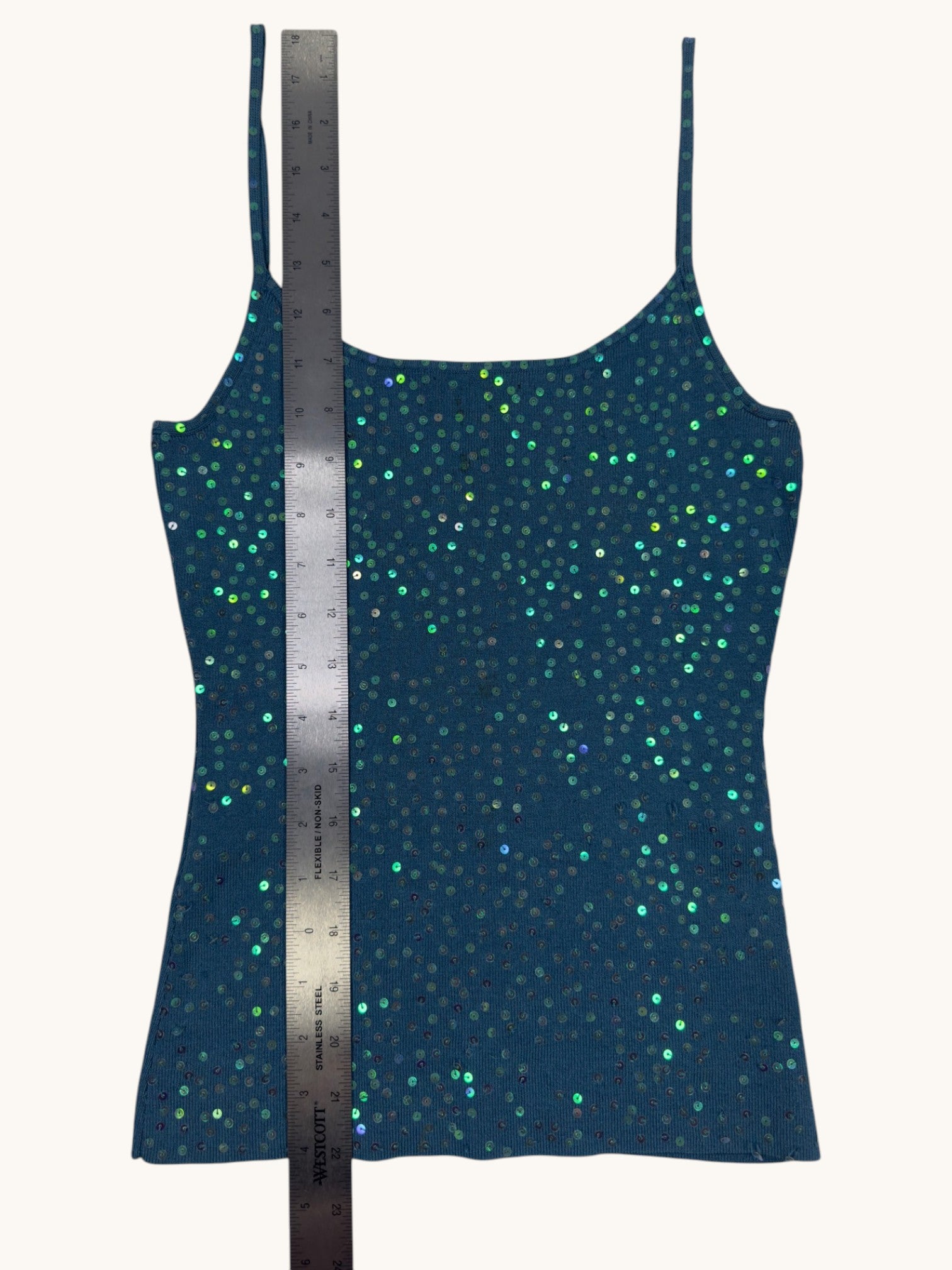 90s classiques entier Blue Sequined Camisole - XS