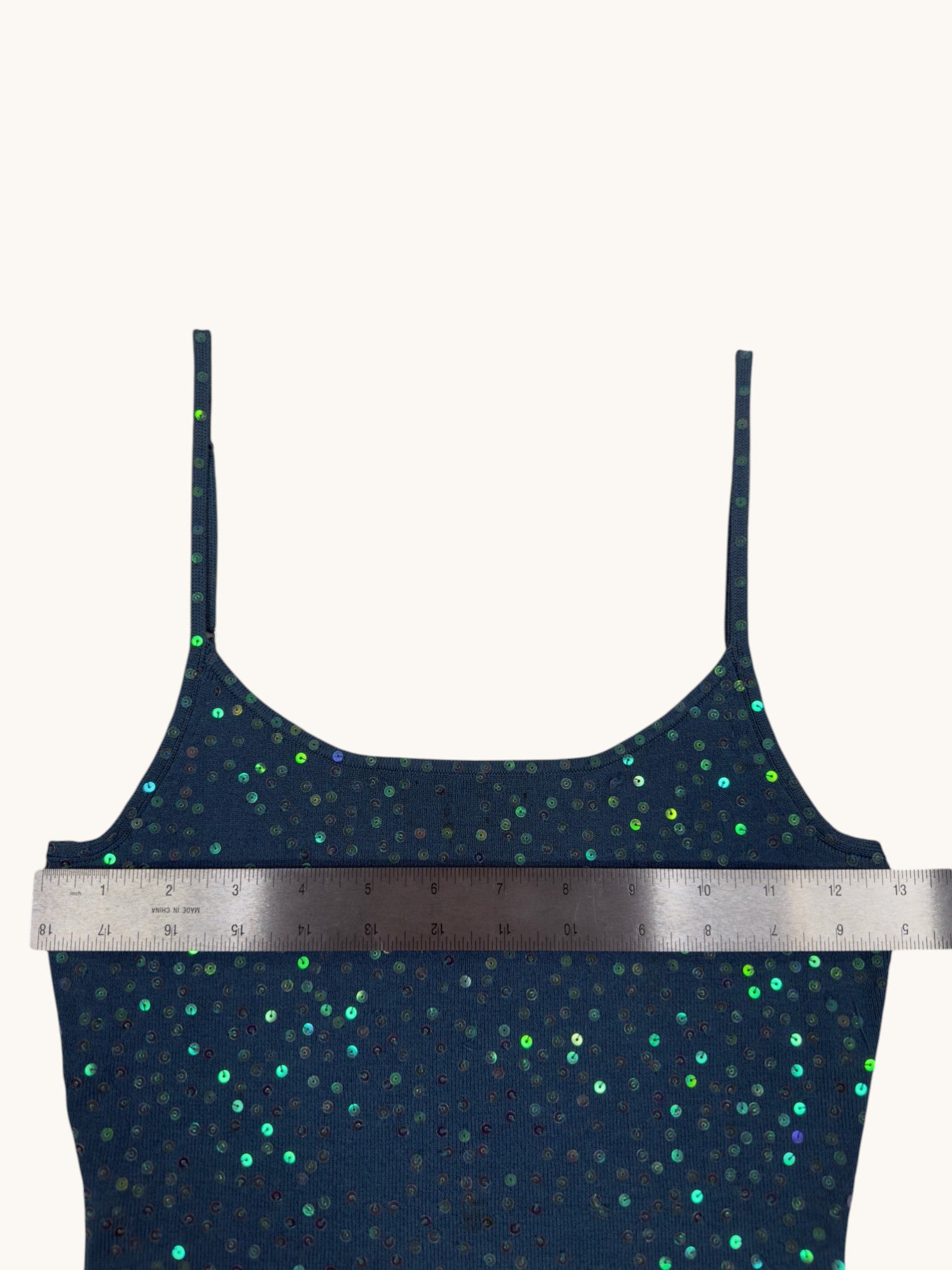 90s classiques entier Blue Sequined Camisole - XS