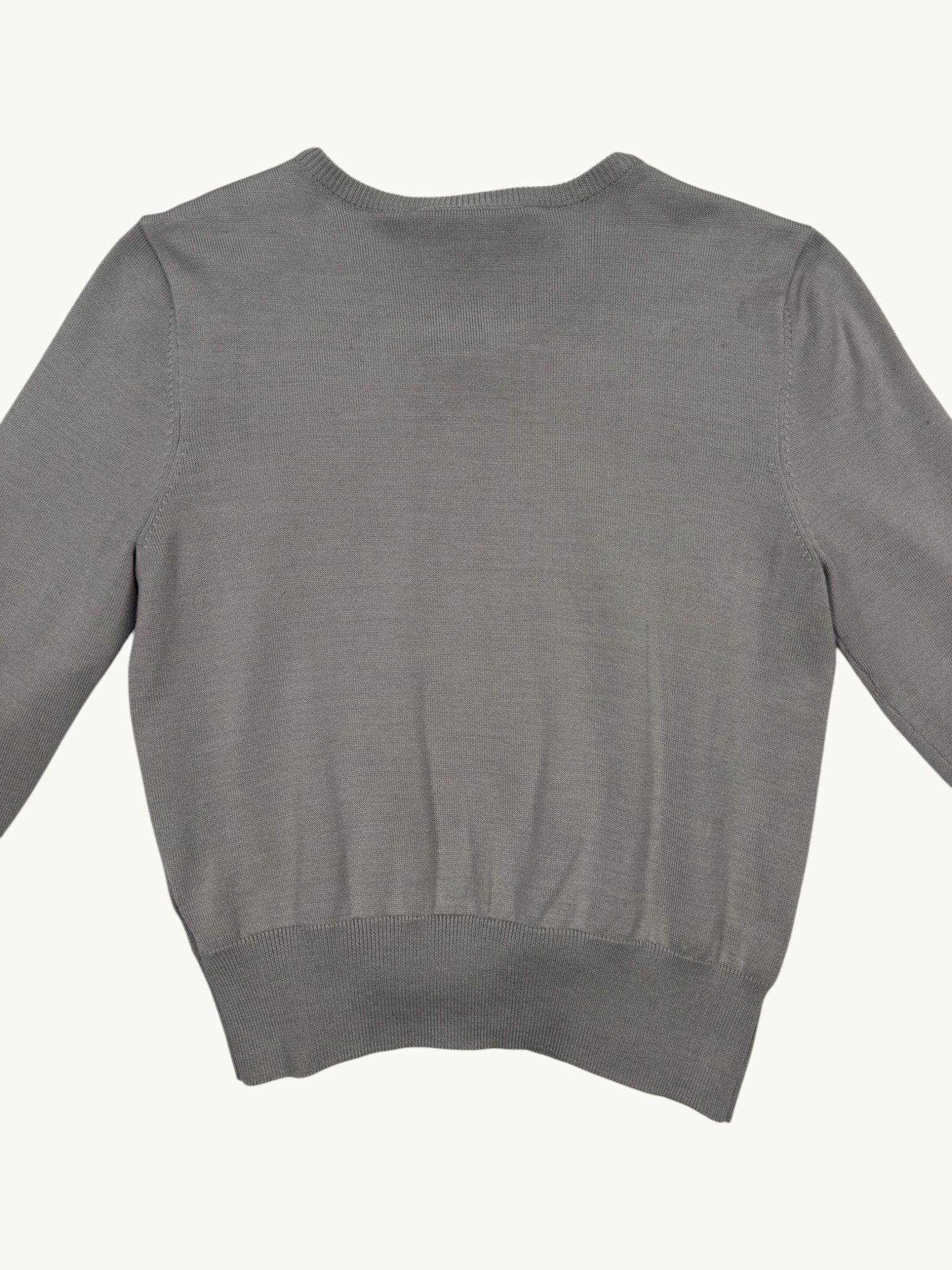 90s Laundry Gray Beaded Cardigan - 4
