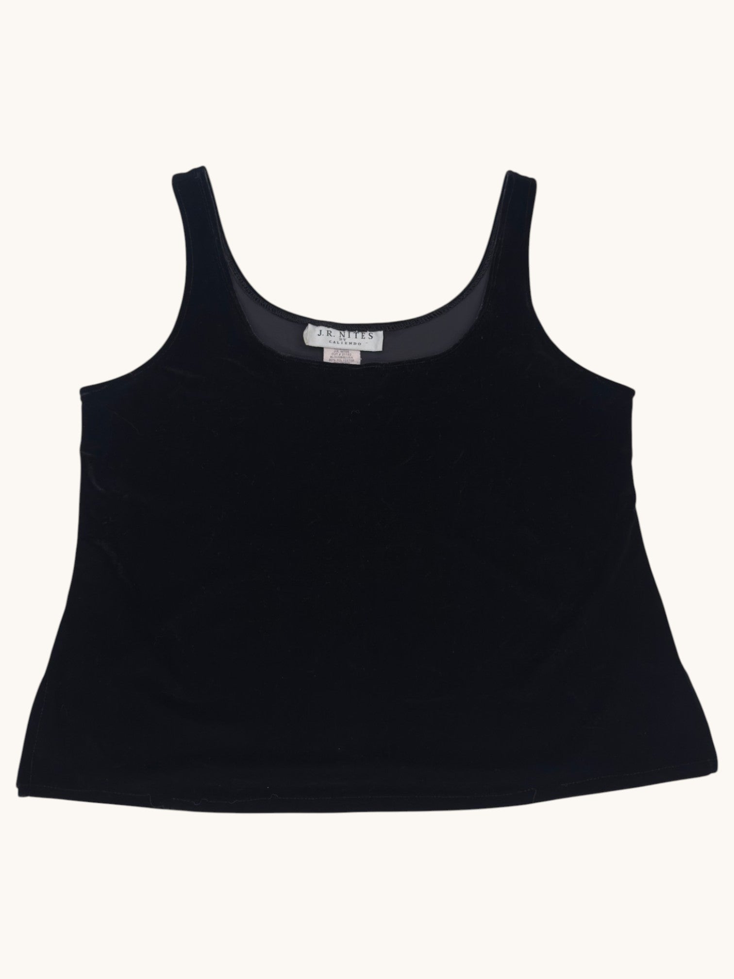 90s J.R. Nites Black Velvet Tank - L