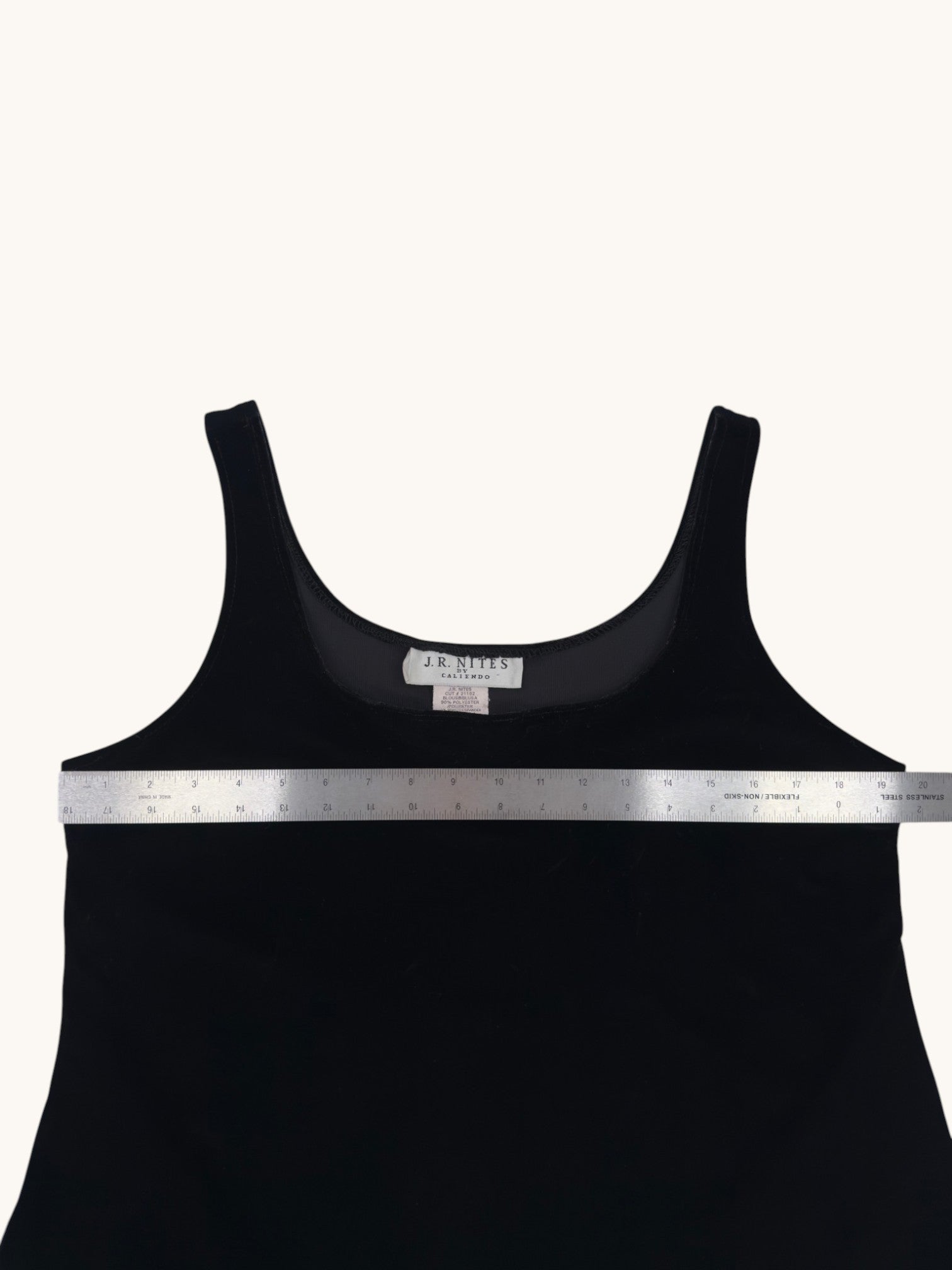 90s J.R. Nites Black Velvet Tank - L