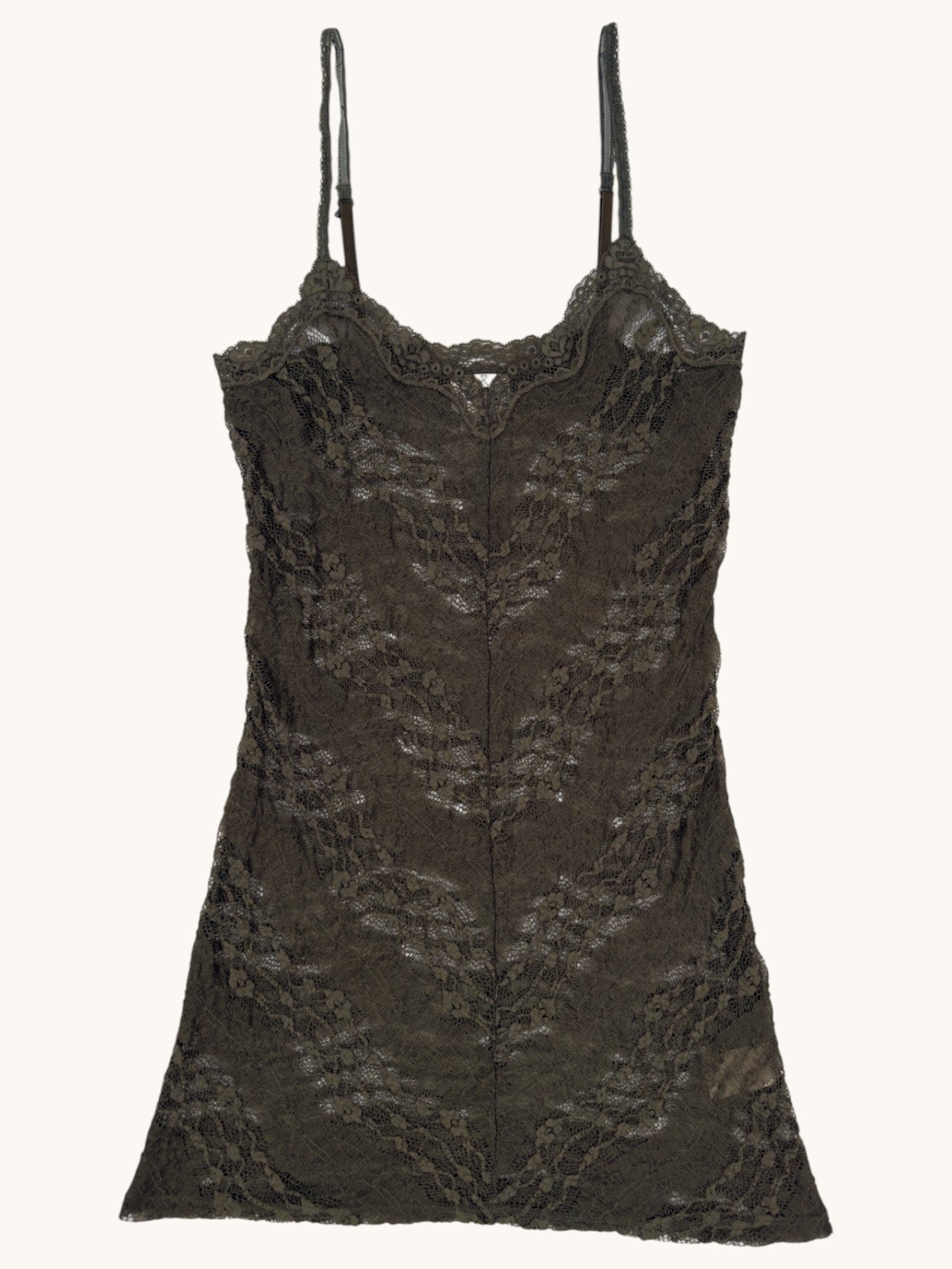 00s Free People Green Lace Camisole - M
