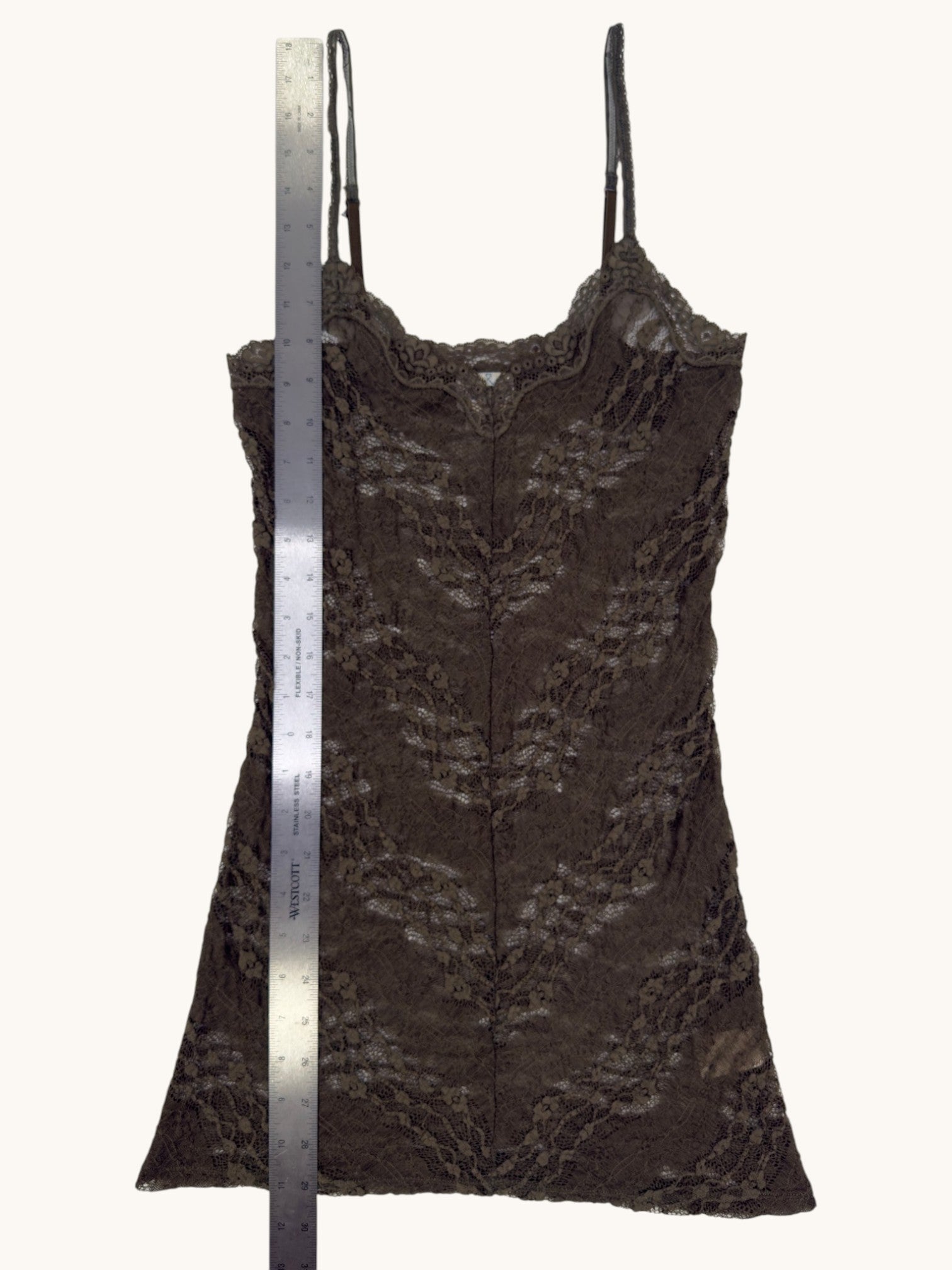 00s Free People Green Lace Camisole - M