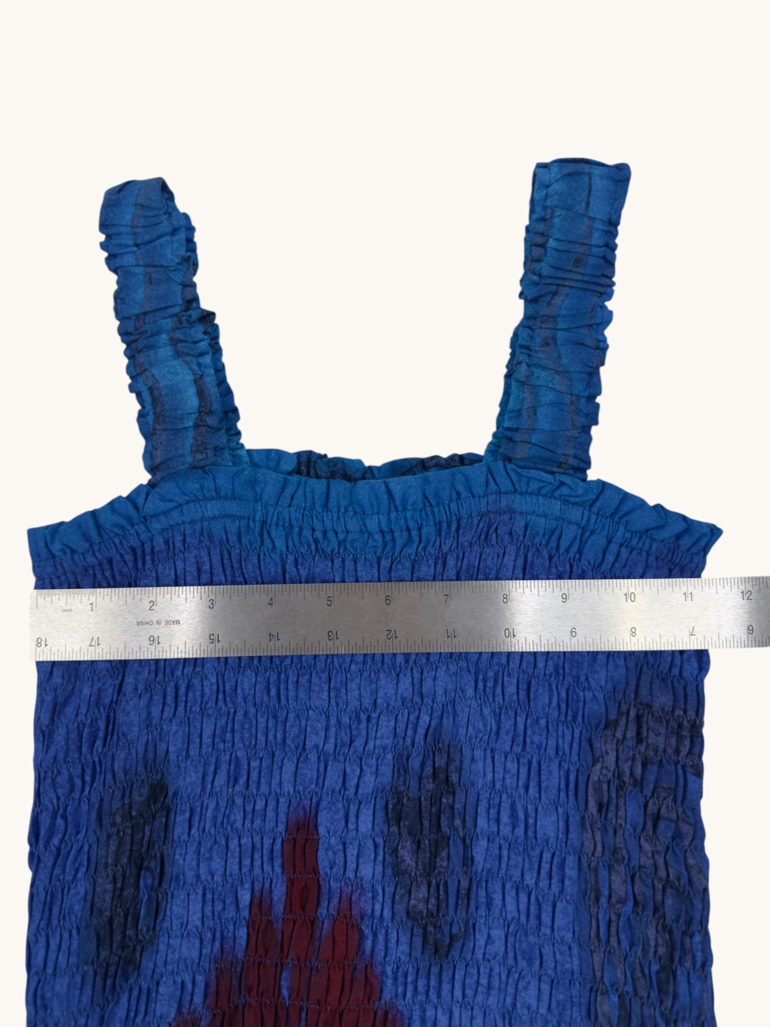 90s Fire Studio Blue Smocked Tank - M
