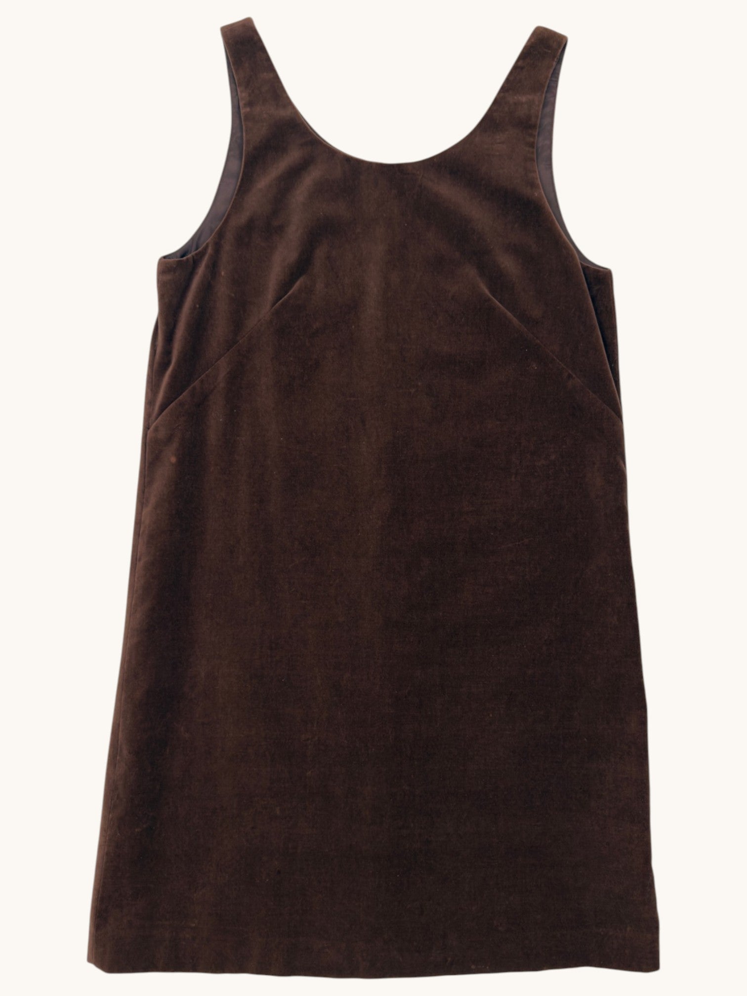 90s Talbots Brown Velvet Dress - 6
