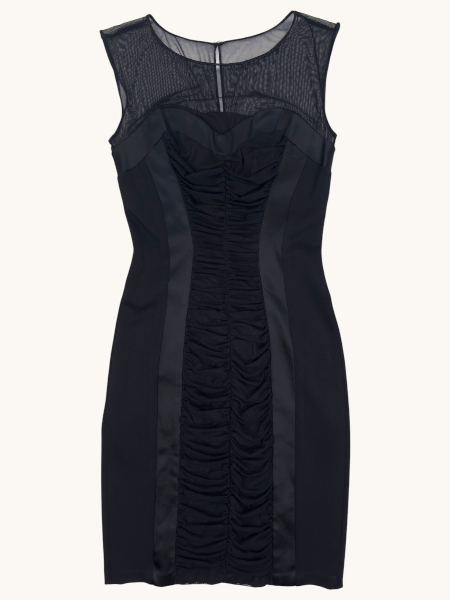 00s Cache Black Ruched Dress - 2