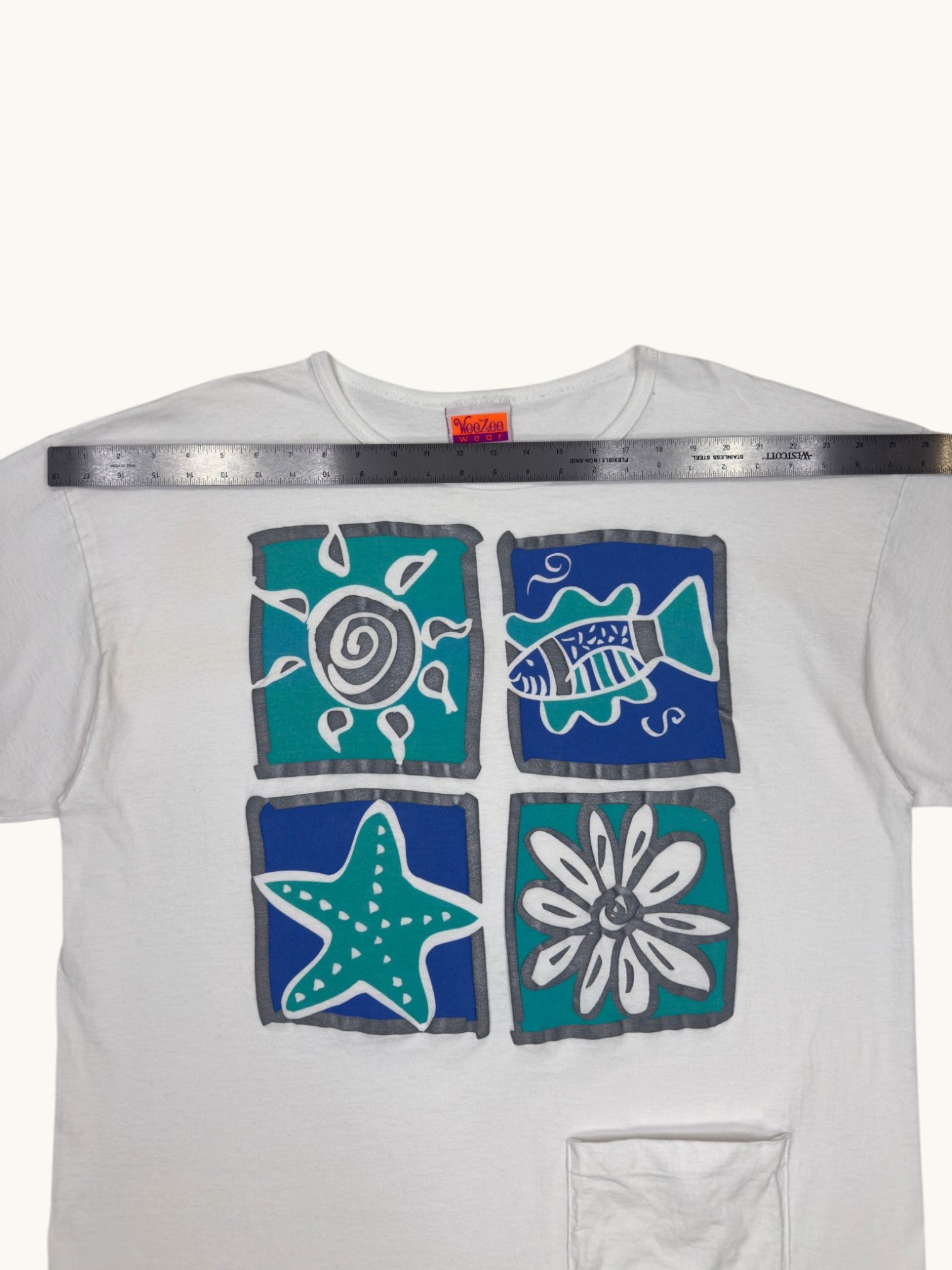 90s WeeZee Wear Beach Tee - OS
