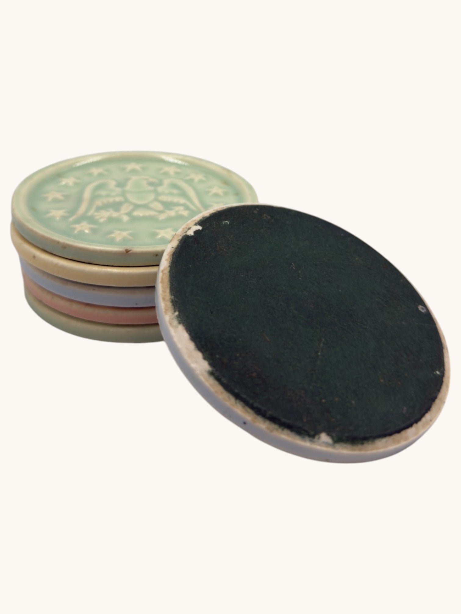 40s Jerywil Products Eagle Coasters
