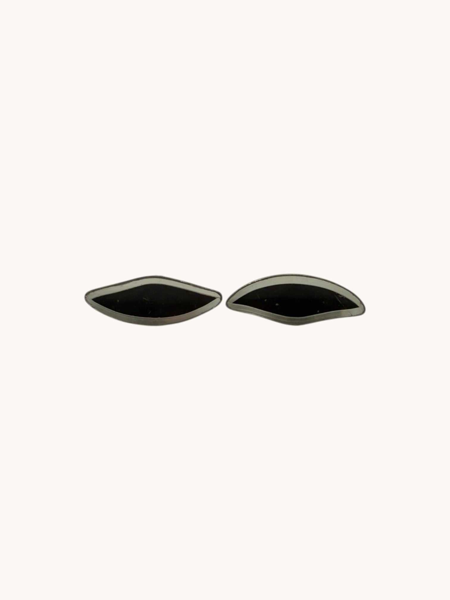 60s Black and Silver Cufflinks