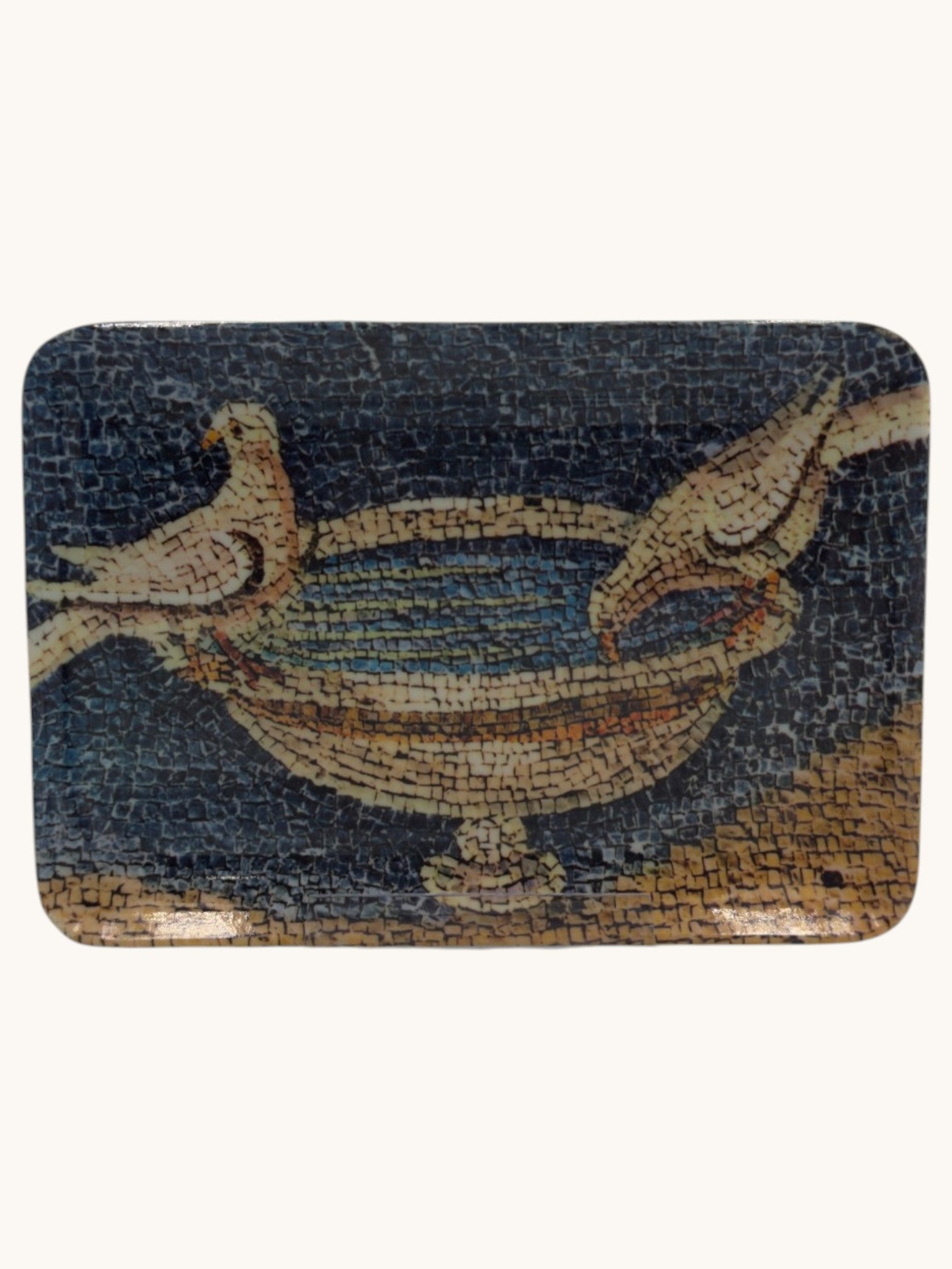 70s RDE Import Inc. Mosaic Art Trinket Tray