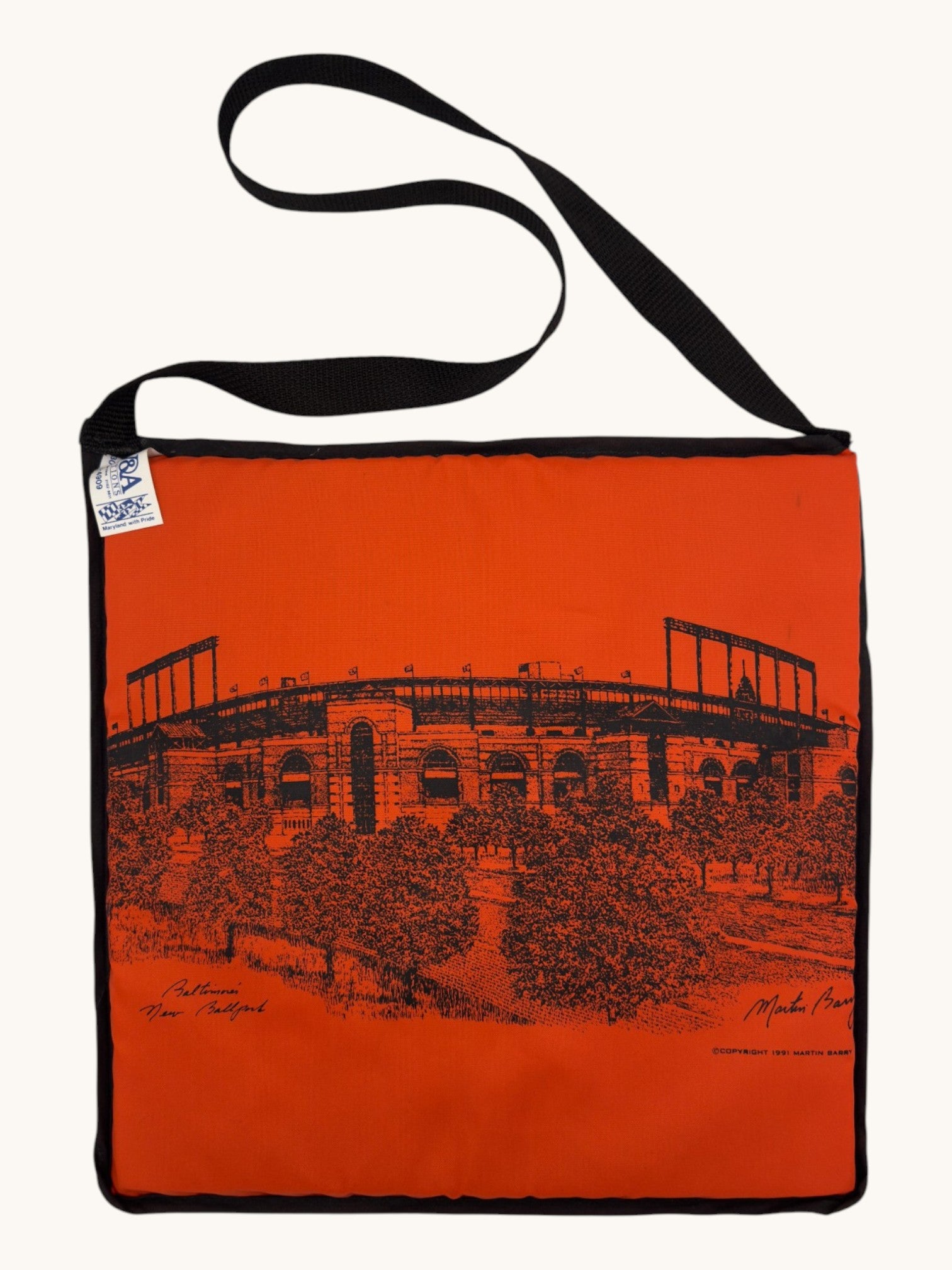 90s HW&A Productions Baltimore Ballparks by Martin Barry Seat Cushions