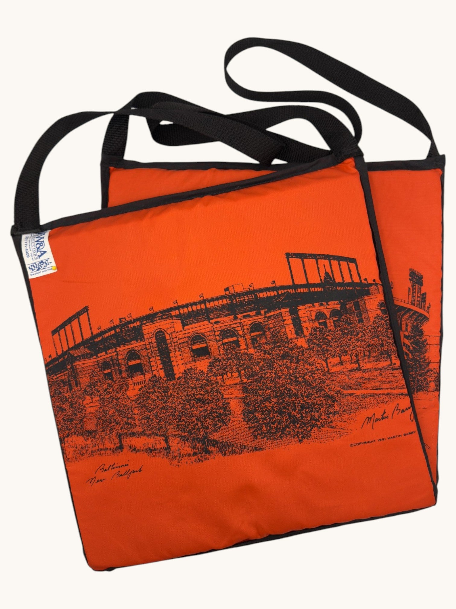 90s HW&A Productions Baltimore Ballparks by Martin Barry Seat Cushions