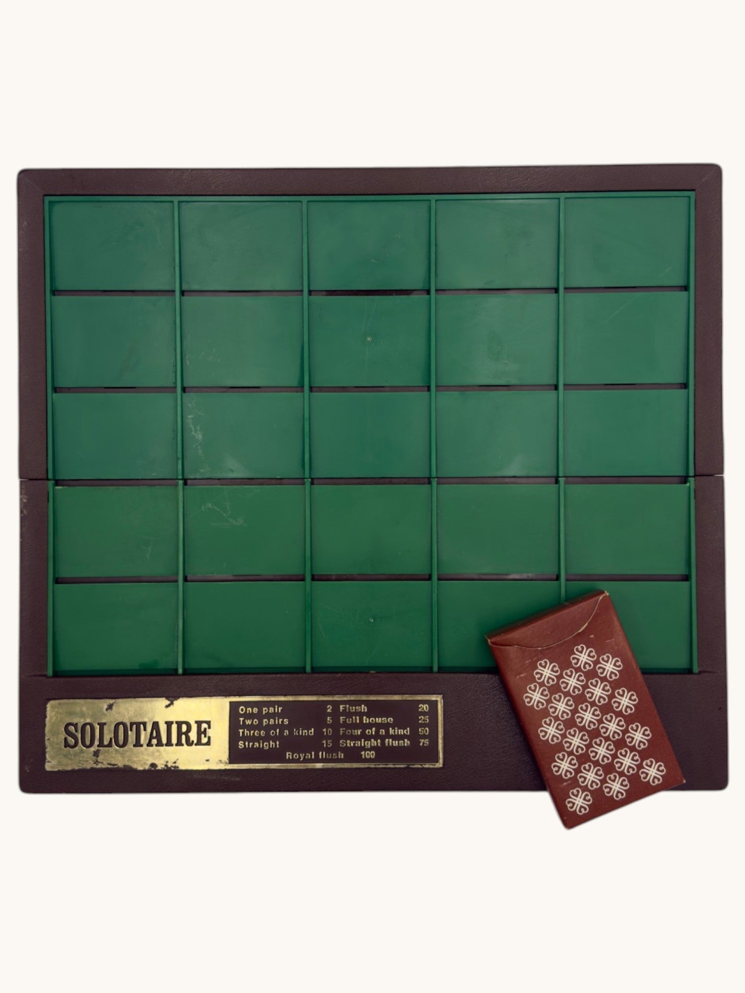 70s Milton Bradley Co. Solotaire Card Game