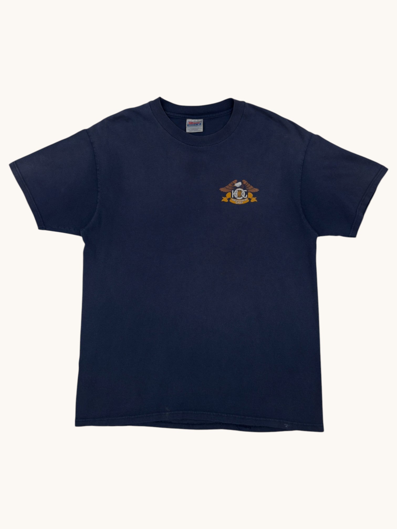80s Hanes Beefy-T Harley Owners Group Tee - L