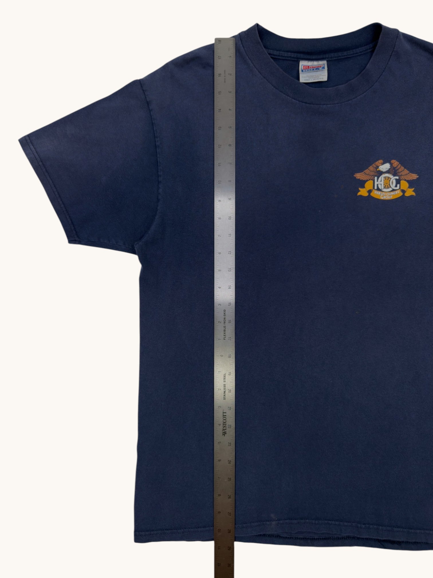 80s Hanes Beefy-T Harley Owners Group Tee - L